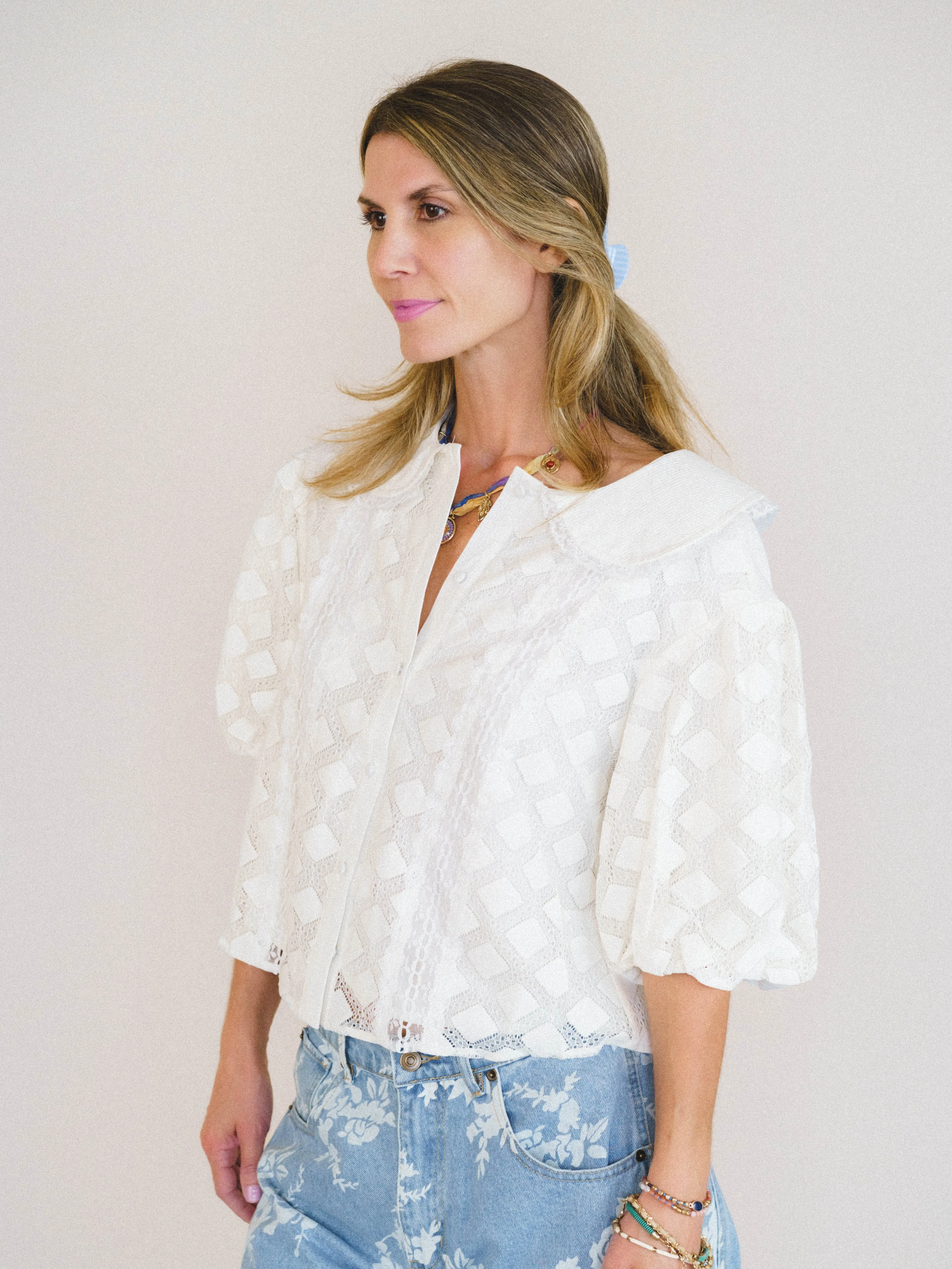 Vintage Treasures Blouse - Cream sold by Three Bird Nest product image thumbnail 5