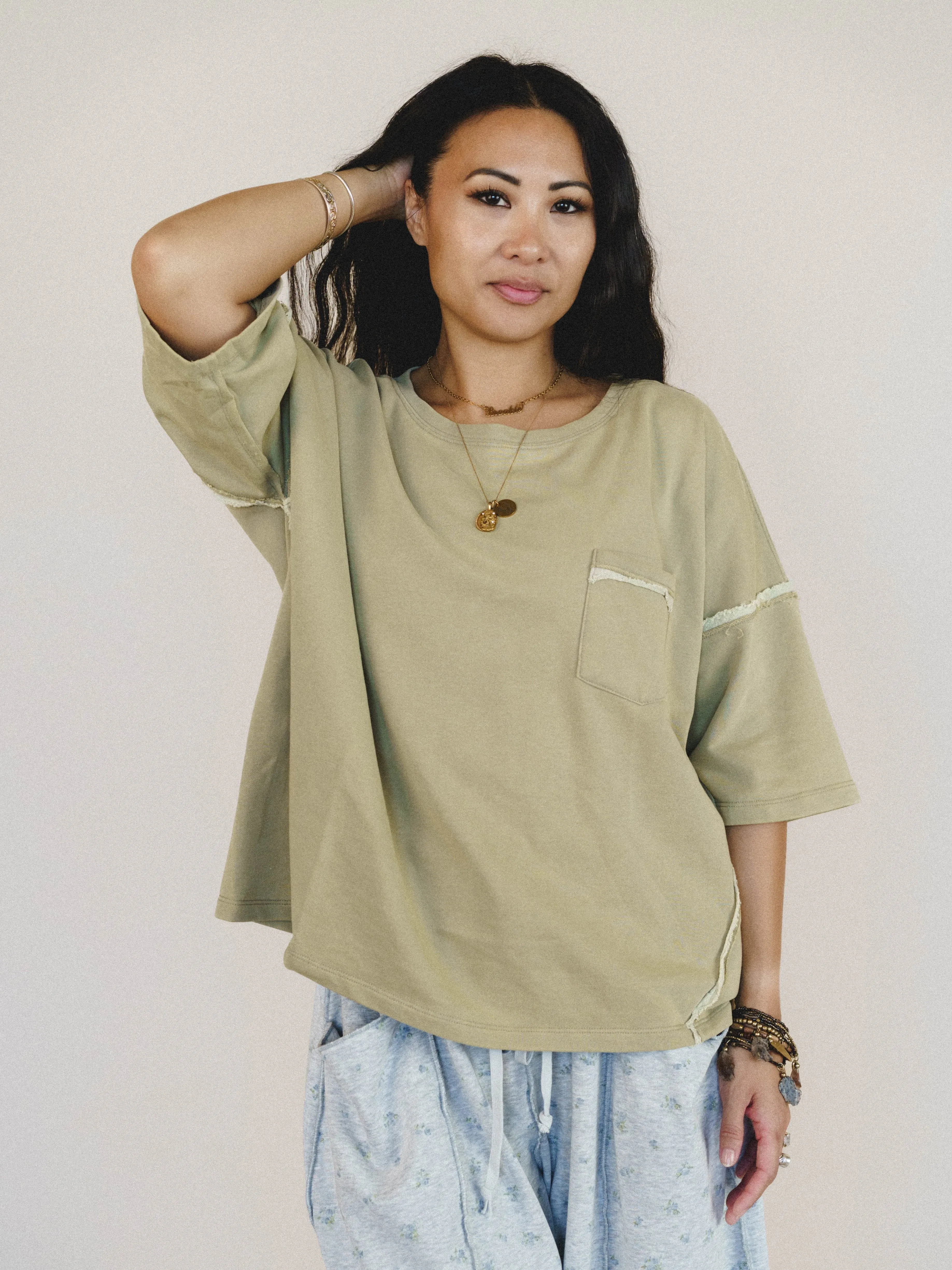 Birdie Tee - Olive sold by Three Bird Nest product image thumbnail 2