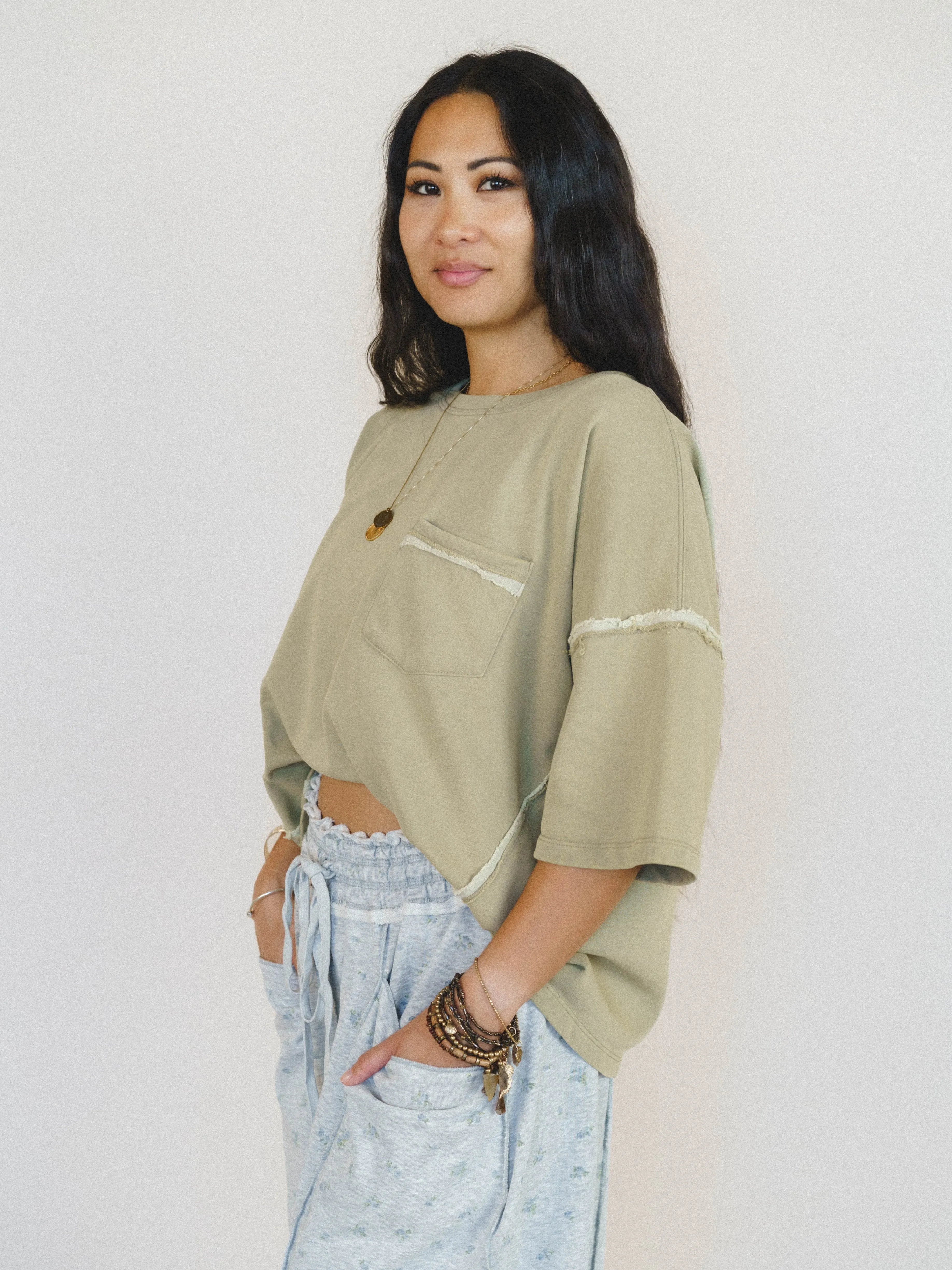 Birdie Tee - Olive sold by Three Bird Nest product image thumbnail 5