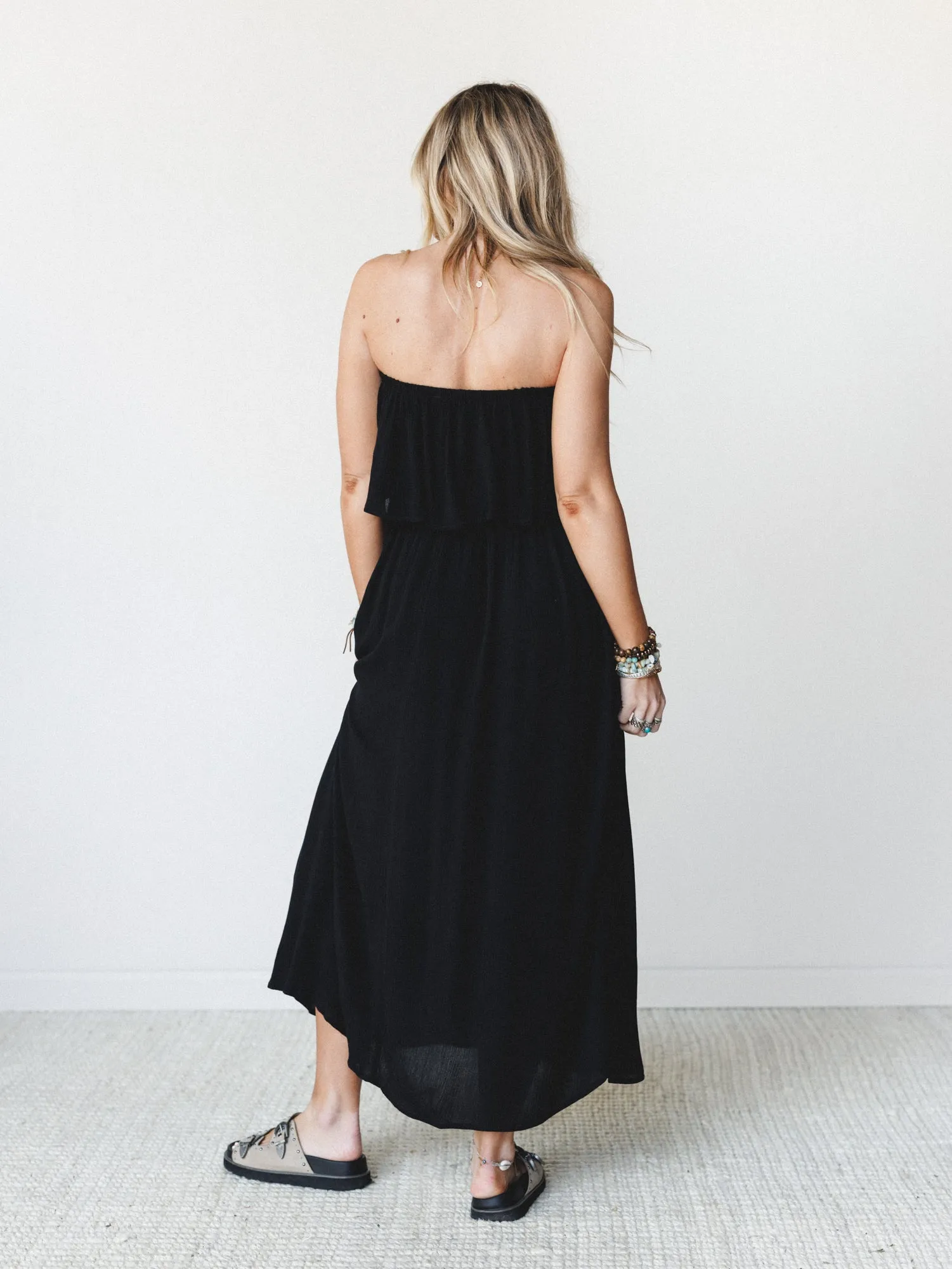Sierra Strapless Maxi Dress - Black sold by Three Bird Nest product image thumbnail 4