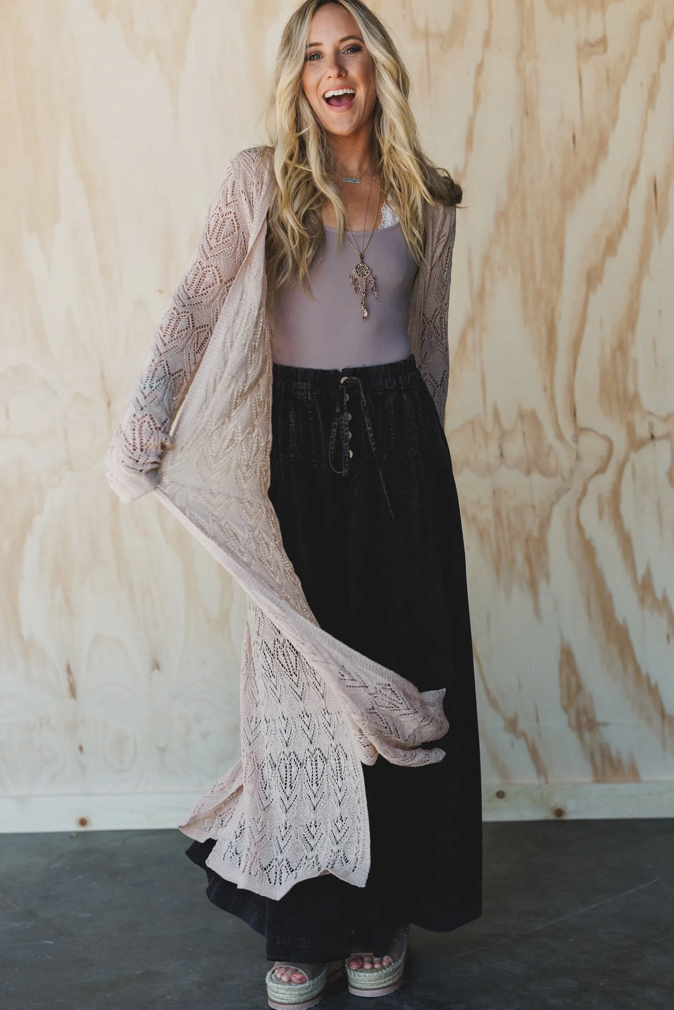 Solstice Stroll Duster - Natural sold by Three Bird Nest product image thumbnail 2
