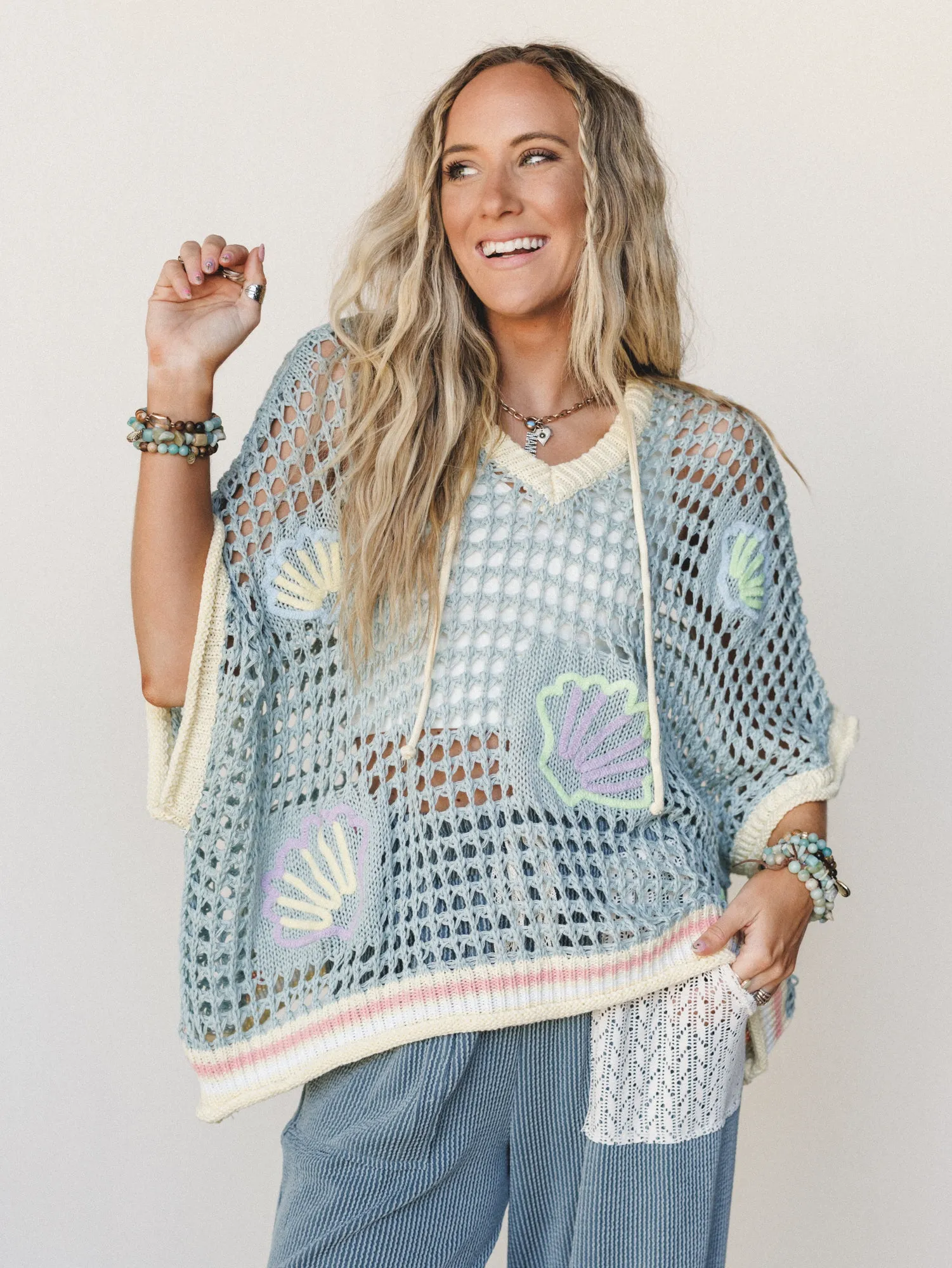 Seaside Trove Top - Seafoam Banana sold by Three Bird Nest product image thumbnail 2