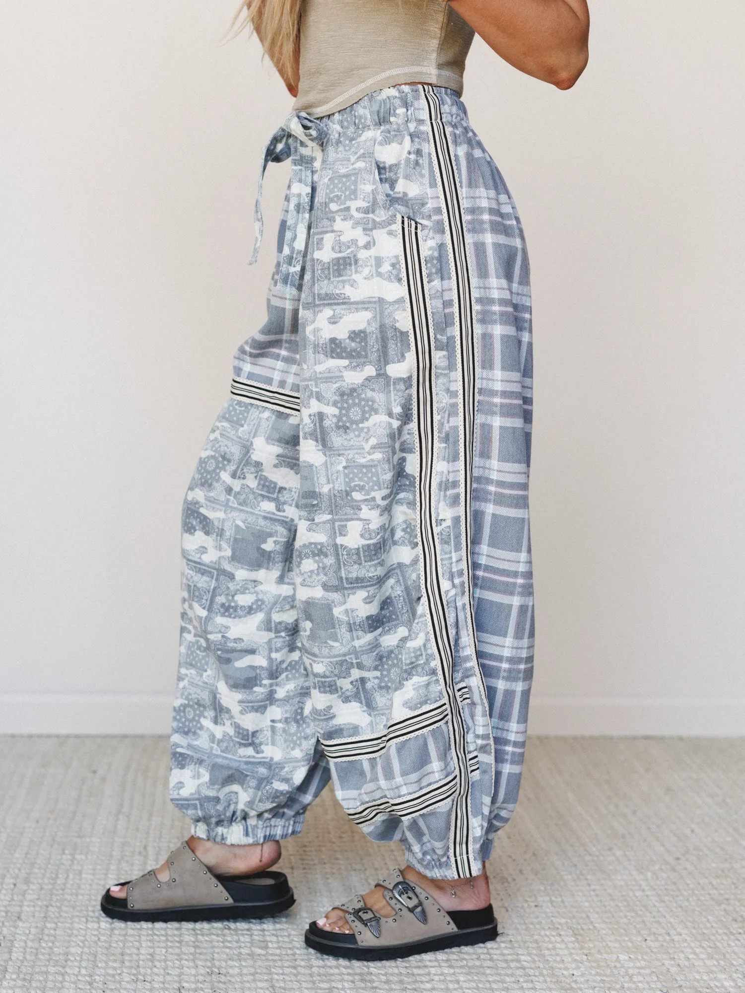 Called in the Wild Pants - Black Camo sold by Three Bird Nest