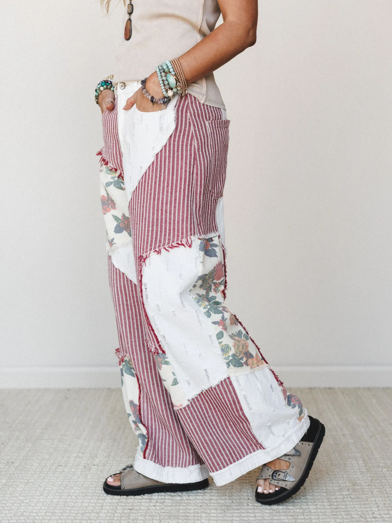 Goldenrae Pants - Red Multi sold by Three Bird Nest product image thumbnail 2