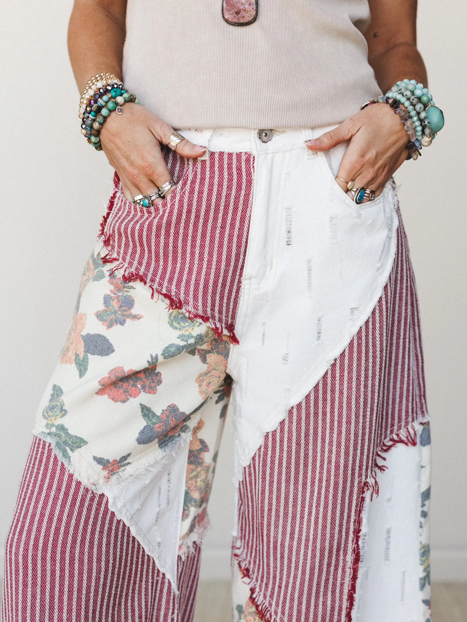 Goldenrae Pants - Red Multi sold by Three Bird Nest product image thumbnail 3