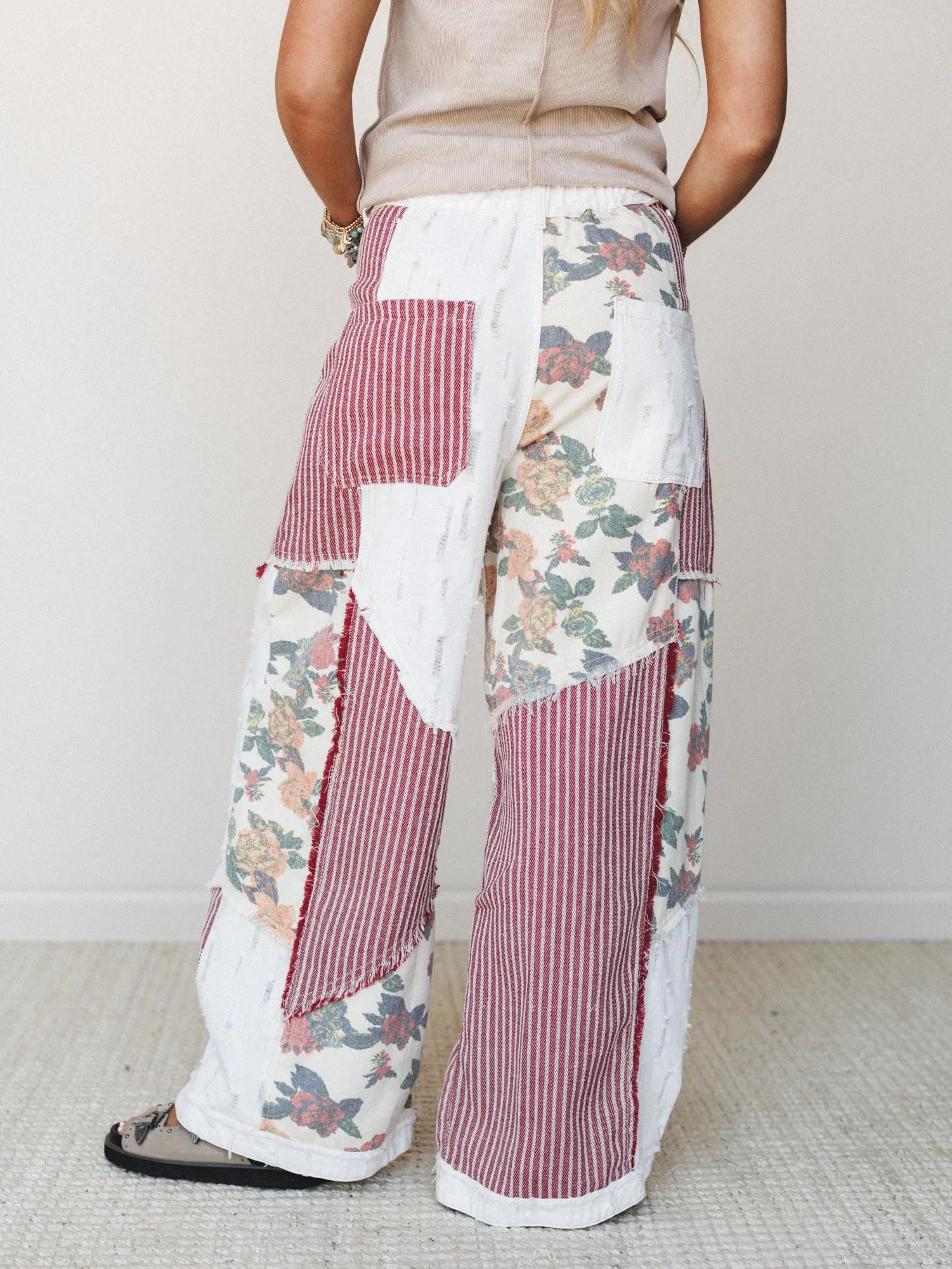 Goldenrae Pants - Red Multi sold by Three Bird Nest product image thumbnail 4