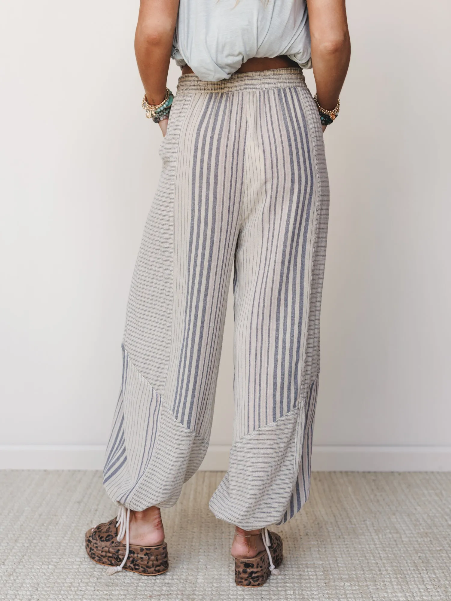 Solana Stripe Pants - Faded Sage sold by Three Bird Nest product image thumbnail 5