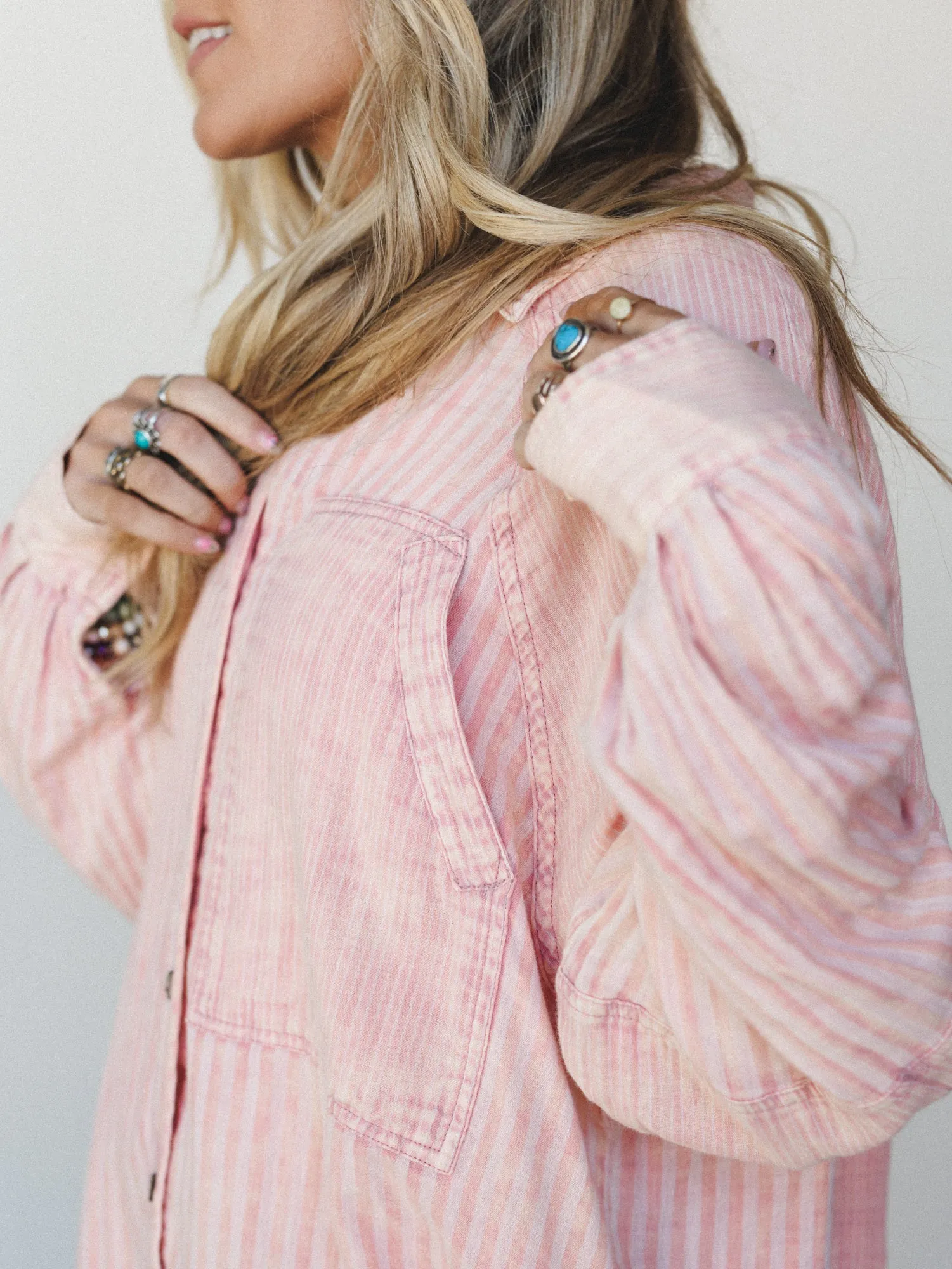 Sun Flare Striped Top - Apricot sold by Three Bird Nest product image thumbnail 3