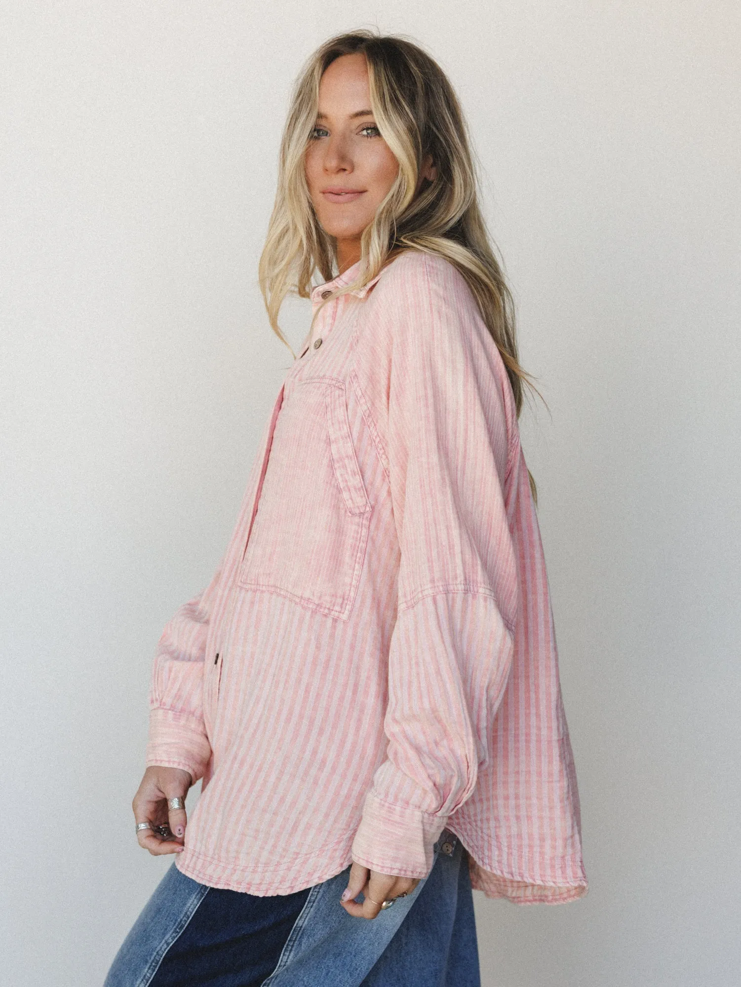 Sun Flare Striped Top - Apricot sold by Three Bird Nest product image thumbnail 4