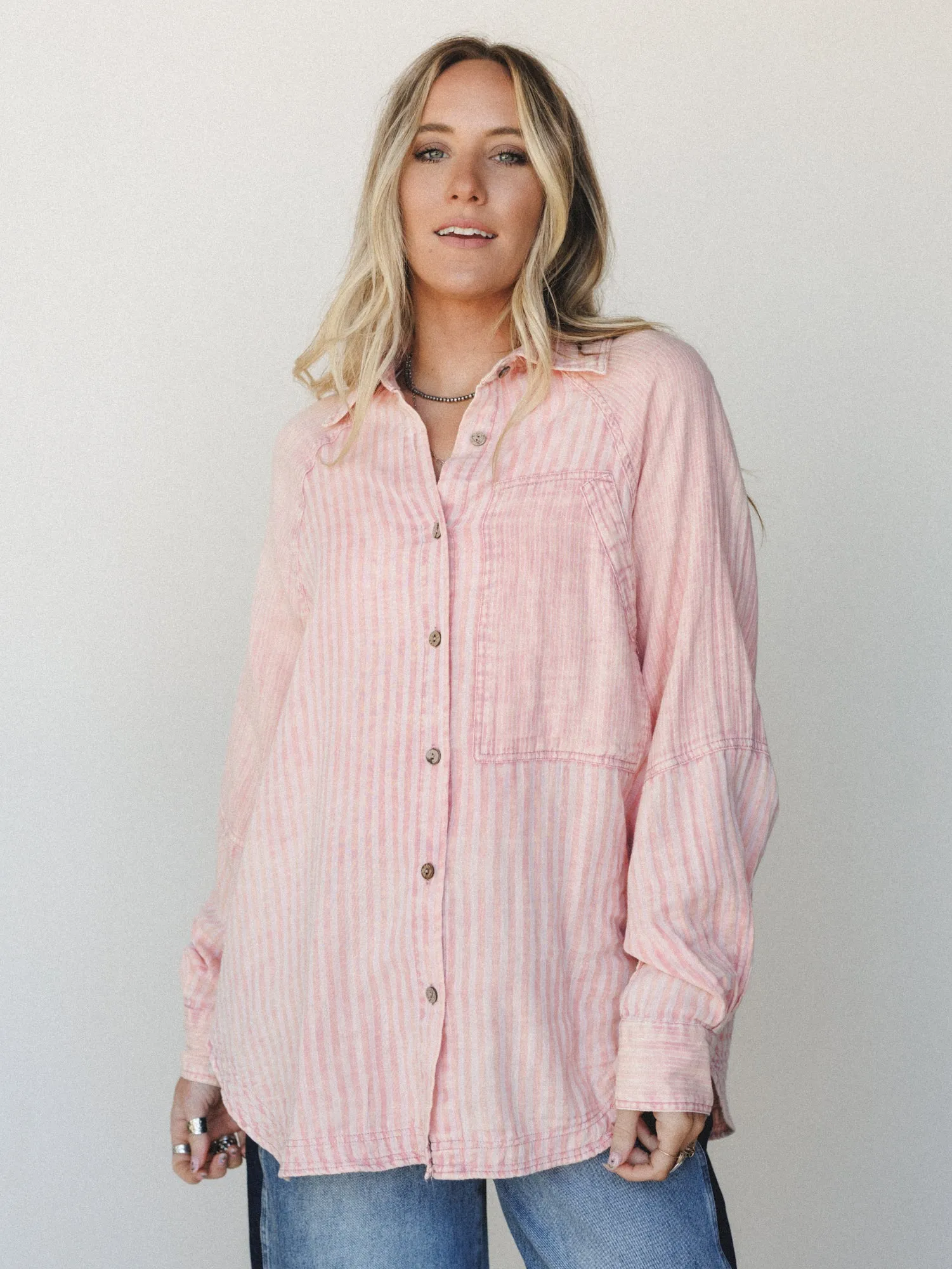 Sun Flare Striped Top - Apricot sold by Three Bird Nest product image thumbnail 2