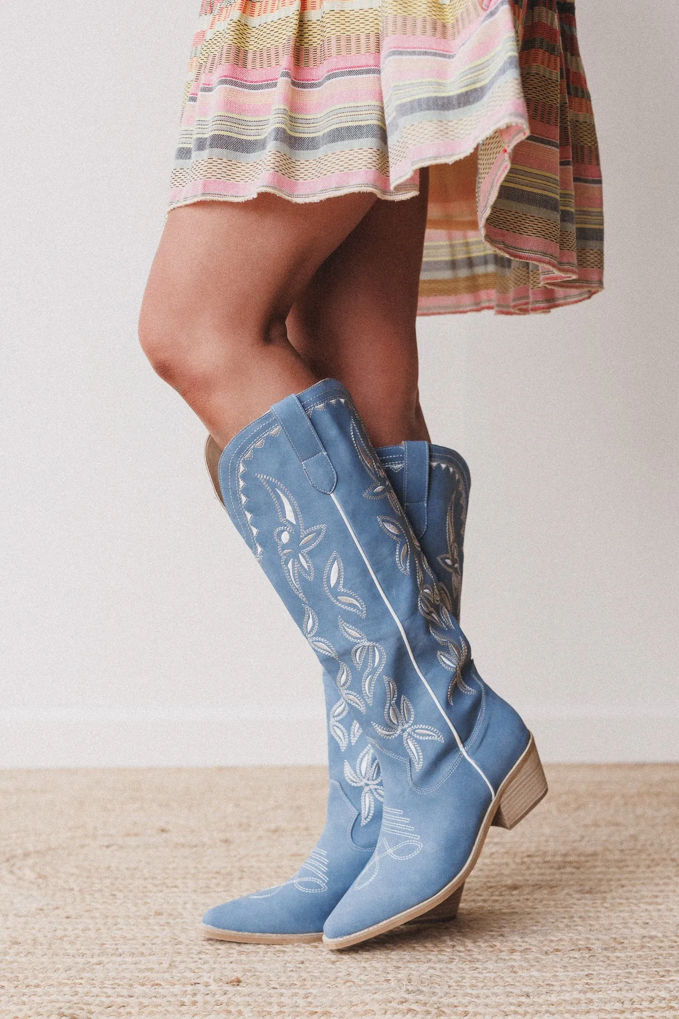 Ranch Charm Western Boots - Blue - Pre Order sold by Three Bird Nest product image thumbnail 2
