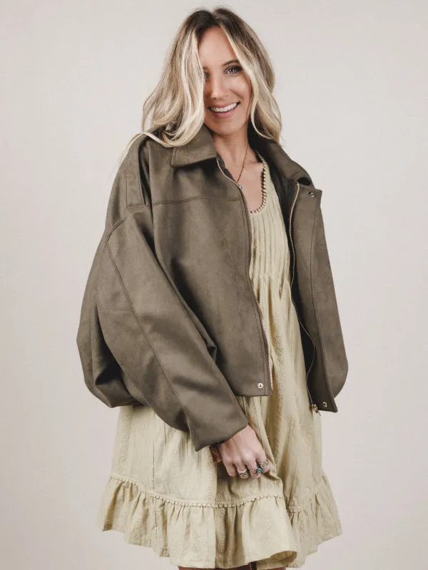 Boho City Jacket - Olive - Pre Order made by En Creme