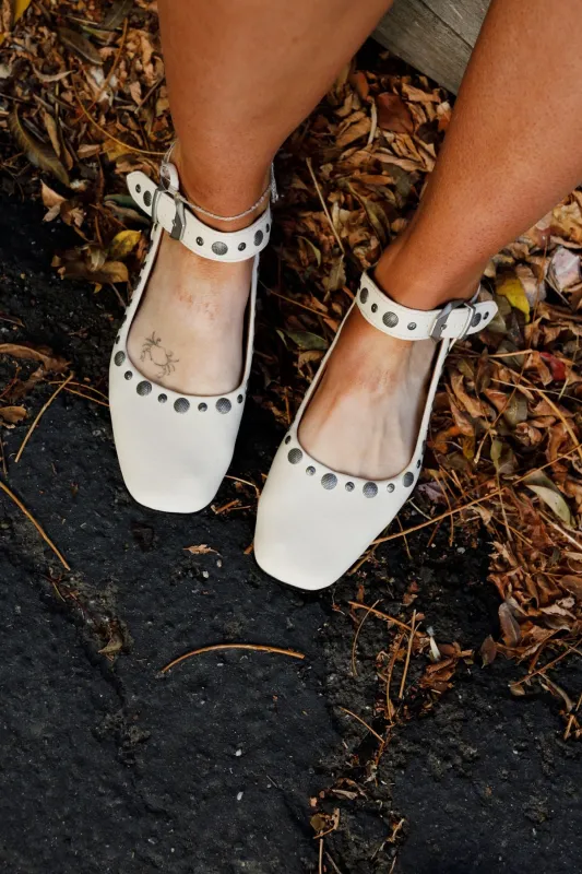 Rockstar Ballet Flats - Ivory - Pre Order made by Mi.iM