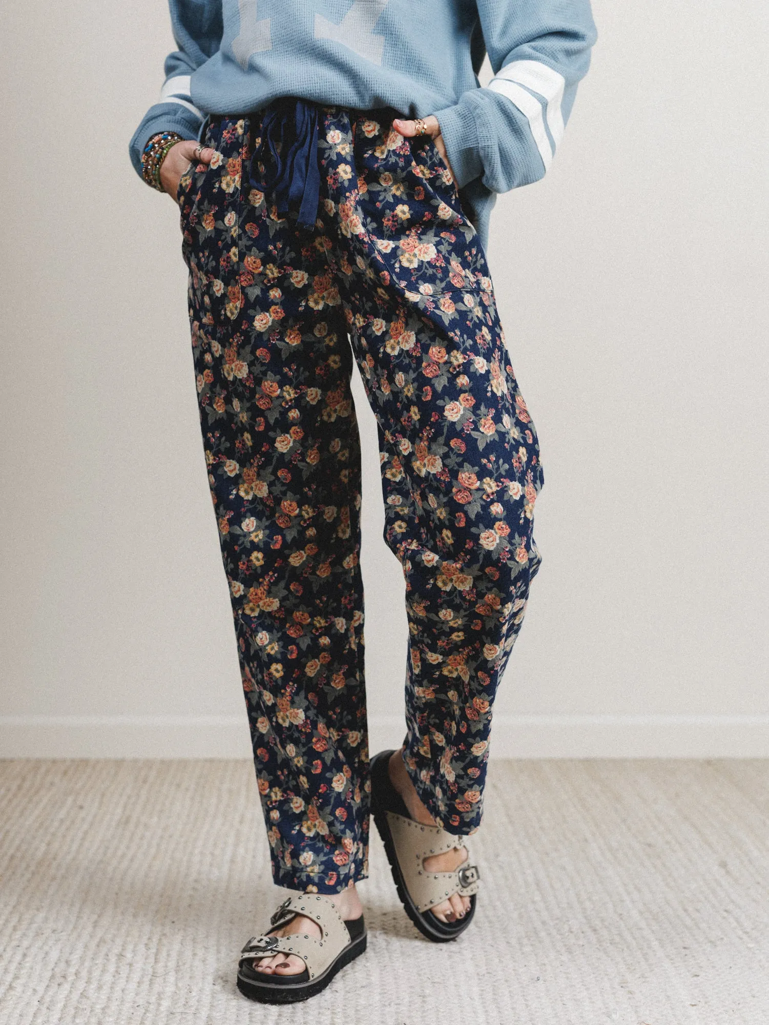 Flower Patch Jeans - Denim - Pre Order sold by Three Bird Nest product image thumbnail 2
