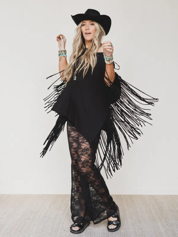 All In Time Lace Pants - Black - Pre Order made by Blue B