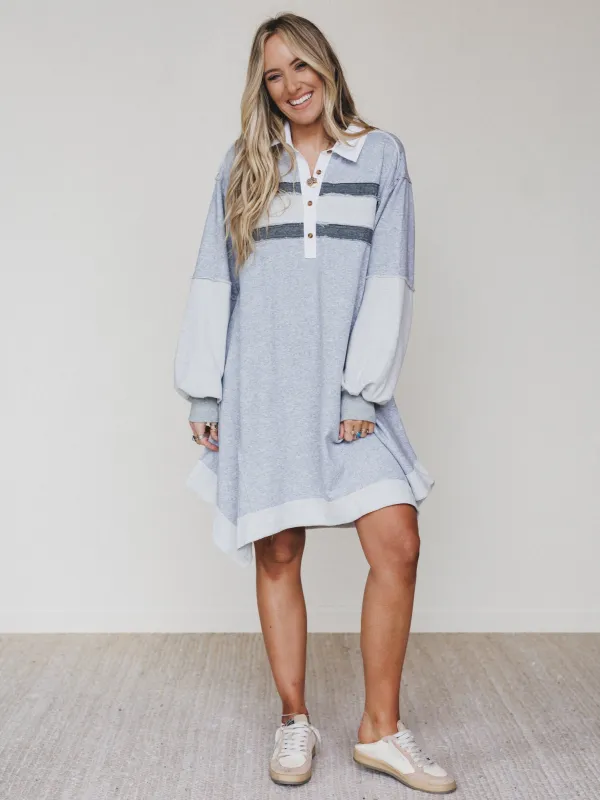 Juniper Dress - Grey Marl - Pre Order made by Bluivy