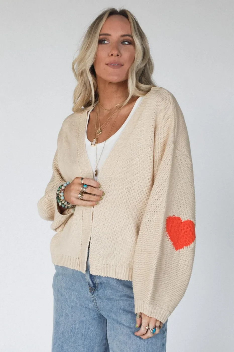 Hearts Desire Knit Cardigan - Orange - Pre Order sold by Three Bird Nest product image thumbnail 2
