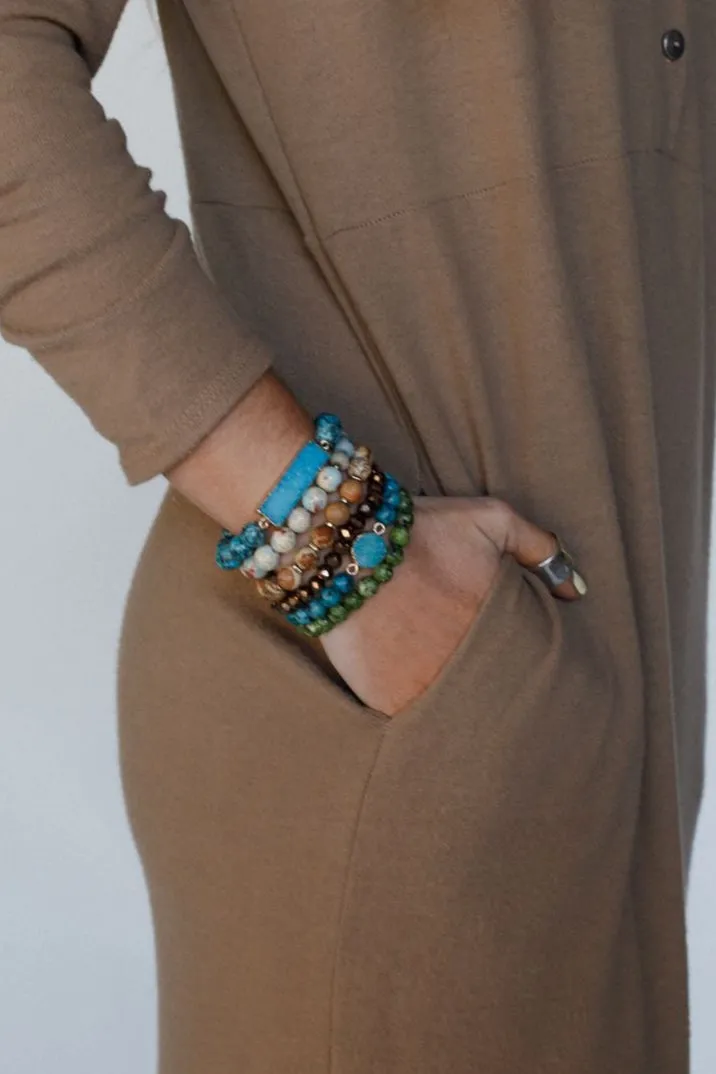 Blue Lagoon Bracelet Set - Blue - Pre Order sold by Three Bird Nest product image thumbnail 2