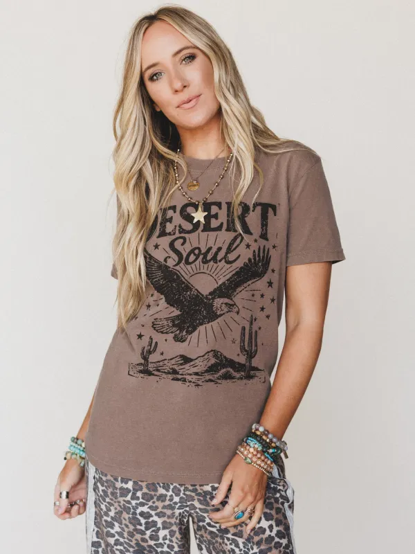 The Nest Desert Soul Graphic Tee - Espresso - Pre Order made by Three Bird Nest