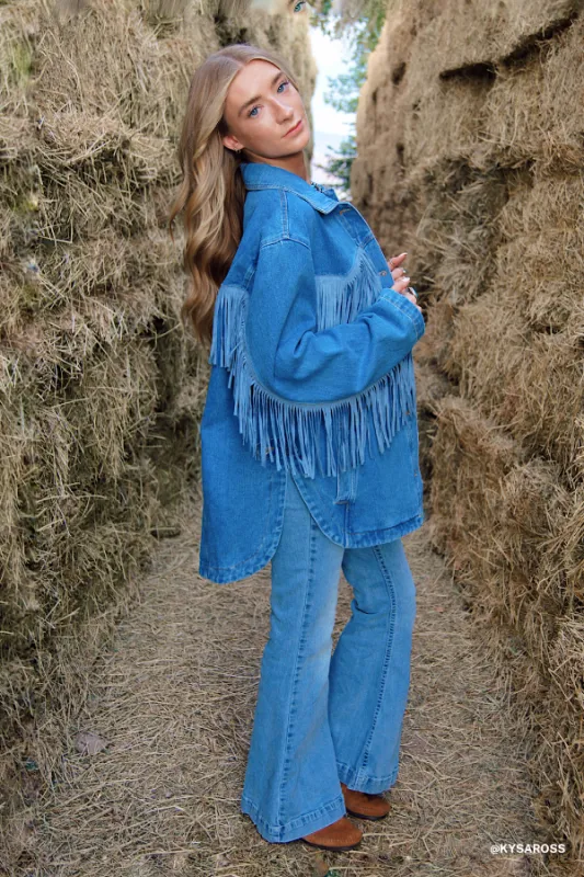 Jackson Hole Button Down Jacket - Denim - Pre Order made by Bluivy