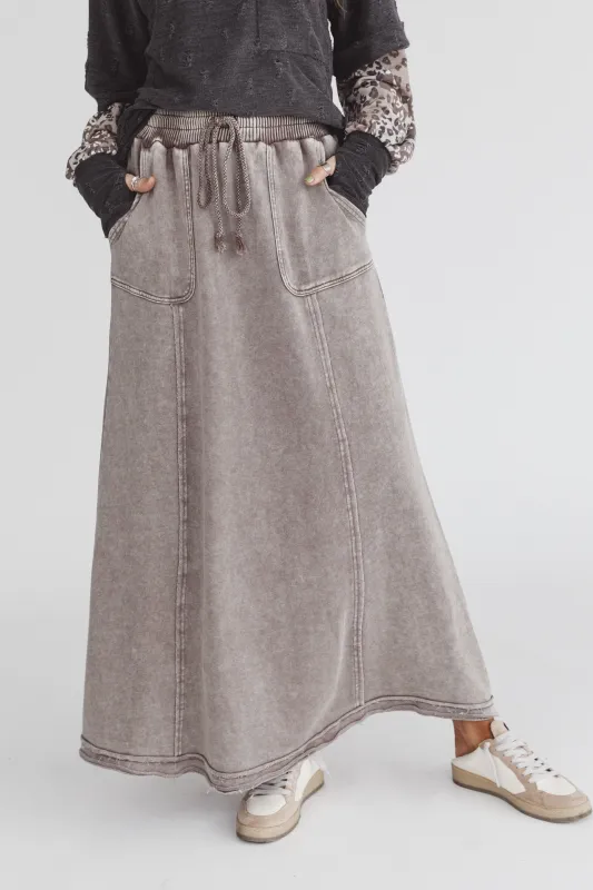 Journie Maxi Skirt - Mocha - Pre Order made by easel