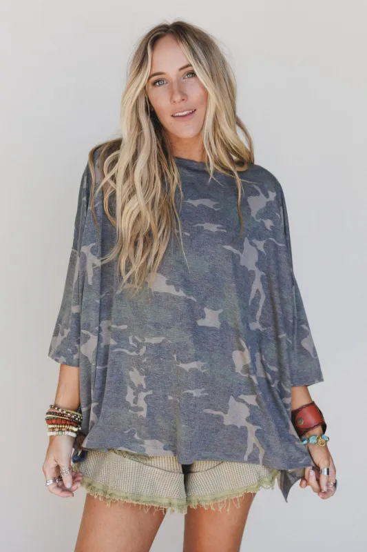 The Nest Country Girl Camo Top - Olive - Pre Order made by Three Bird Nest
