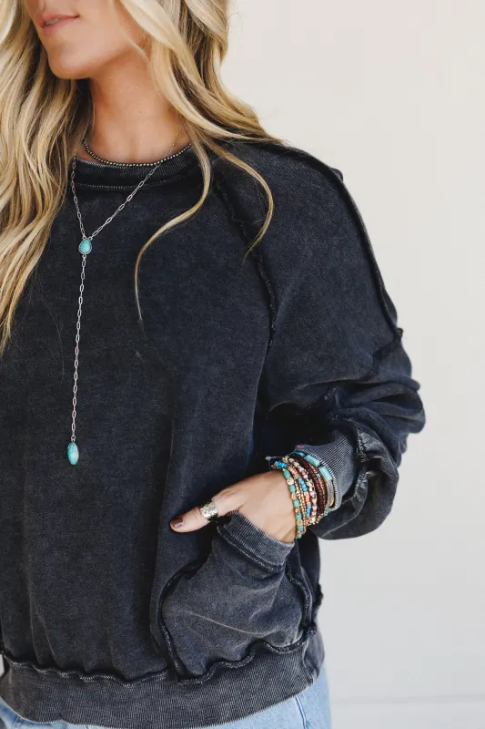 No Limits Pullover Top - Black - Pre Order made by easel