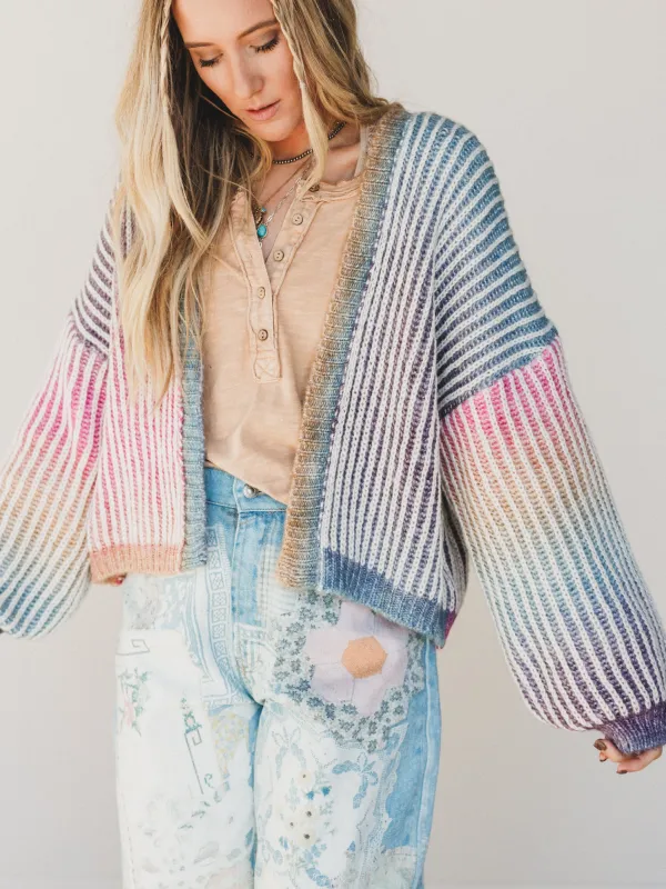 Rainbow Dreaming Cardigan - Rainbow - Pre Order made by Davi & Dani
