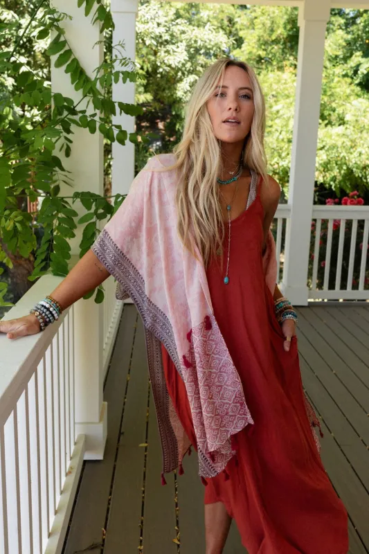 Moroccan Clouds Kimono - Rose - Pre Order made by Three Bird Nest