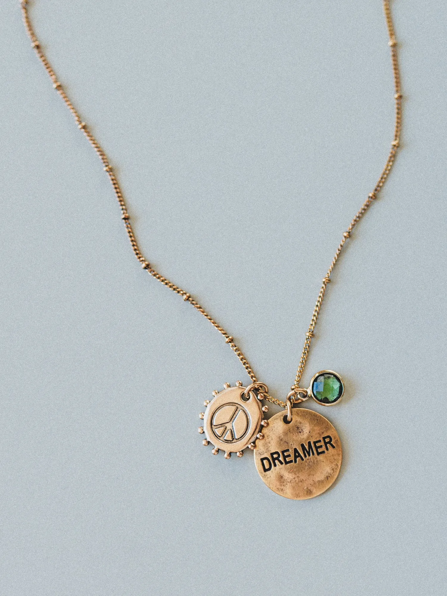 August Dreamer Birthstone Necklace - Peridot - Pre Order sold by Three Bird Nest product image thumbnail 2