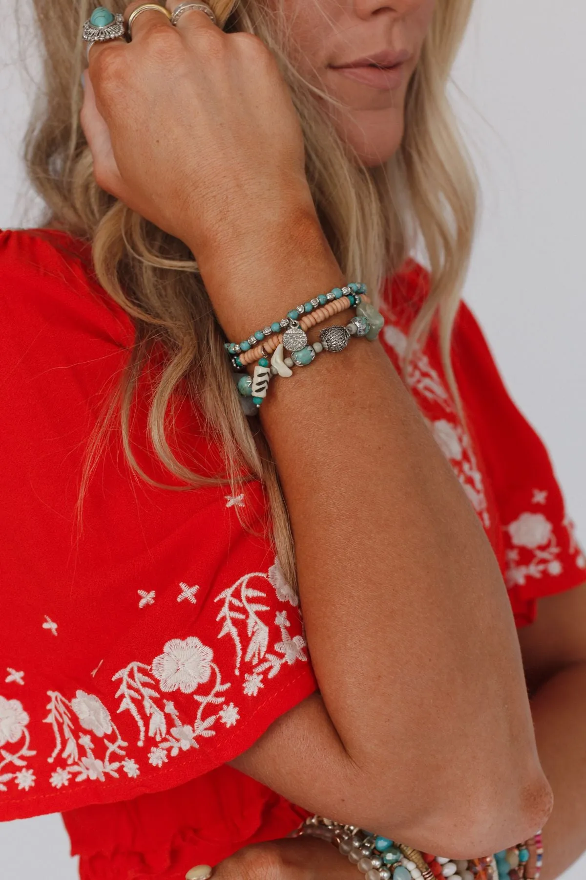 San Antonio Bracelet Set - Turquoise - Pre Order sold by Three Bird Nest product image thumbnail 2