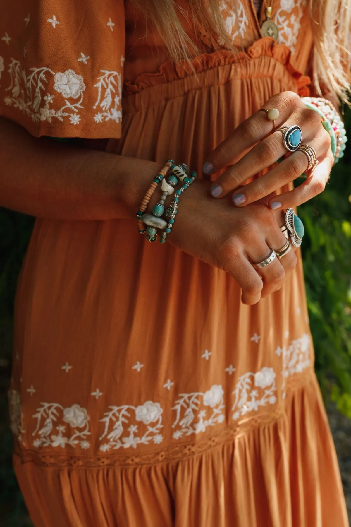 San Antonio Bracelet Set - Turquoise - Pre Order sold by Three Bird Nest