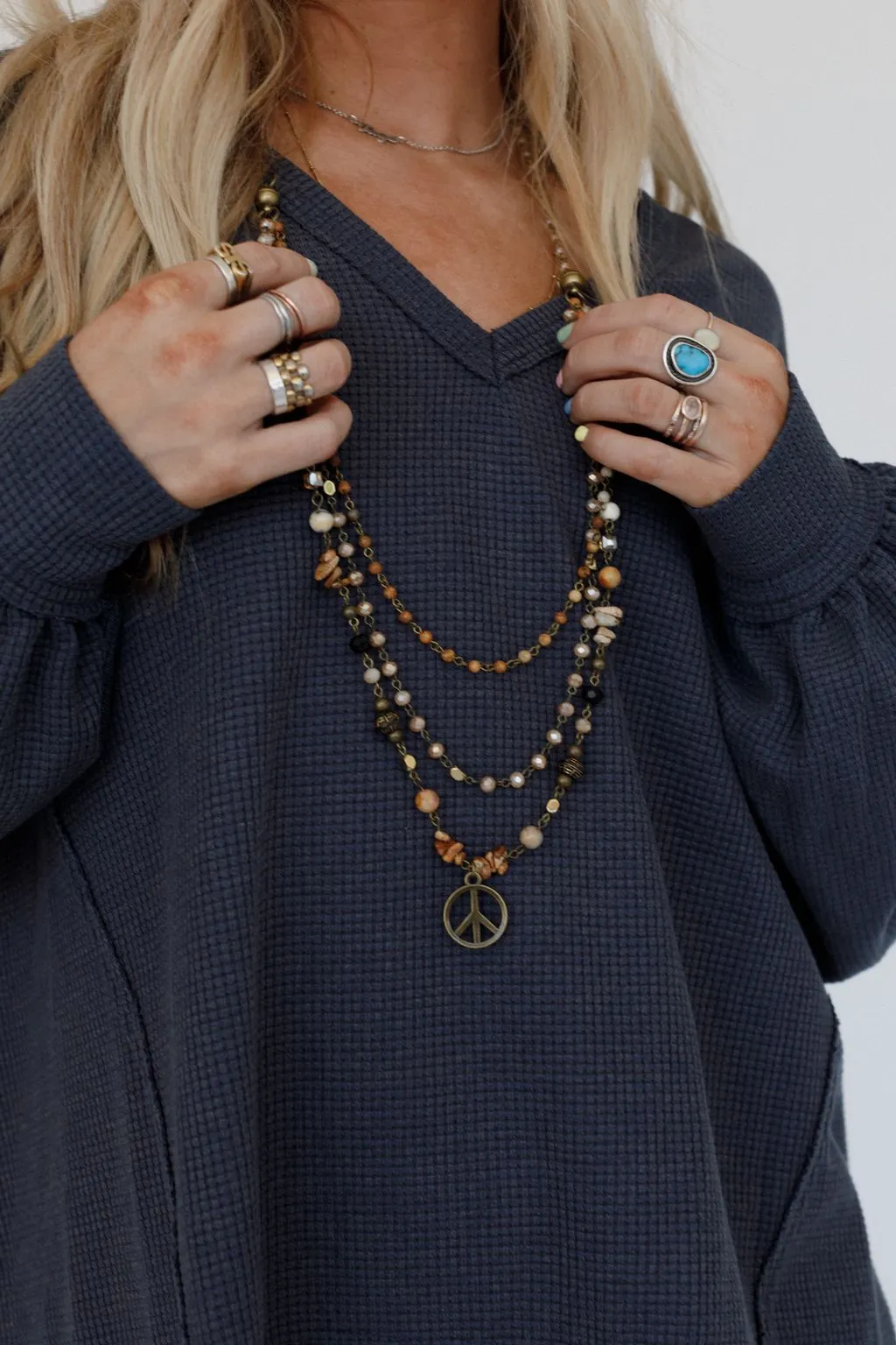 Kala Peace Necklace - Multi - Pre Order sold by Three Bird Nest product image thumbnail 2