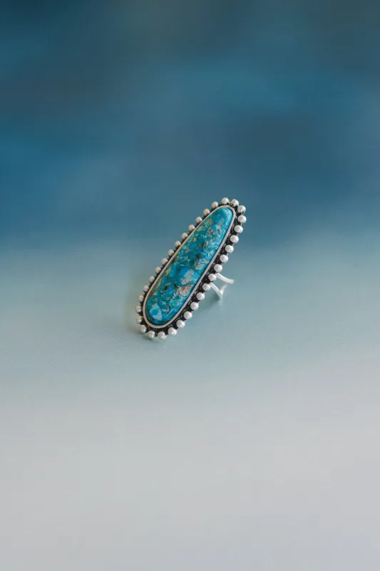 Sky Dancer Ring - Turquoise - Pre Order made by Three Bird Nest