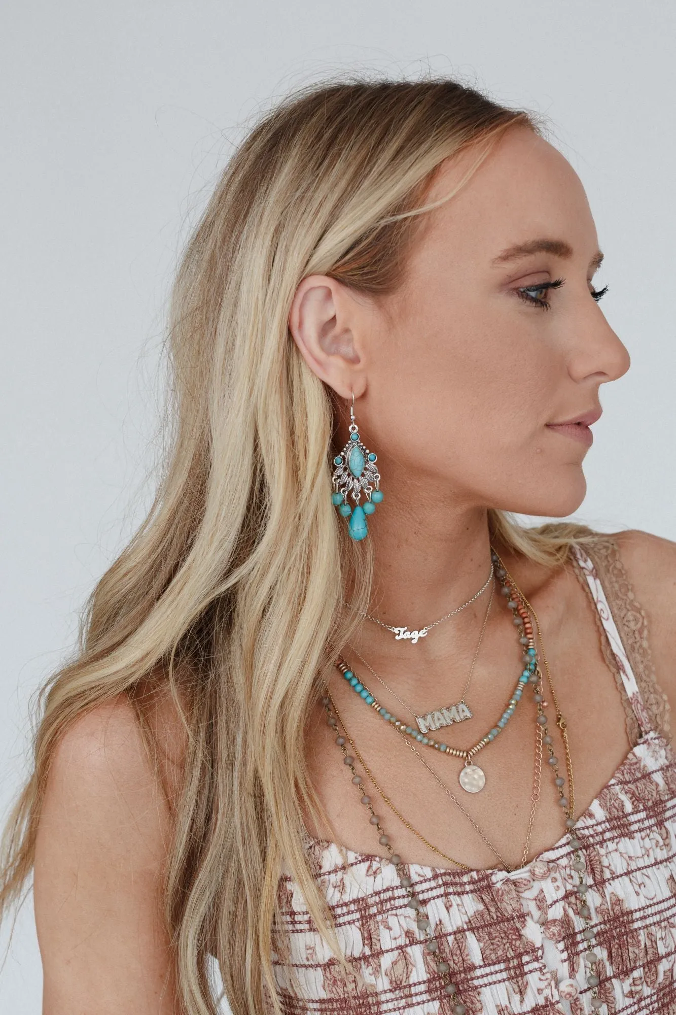 Emmanuelle Earrings - Silver - Pre Order sold by Three Bird Nest