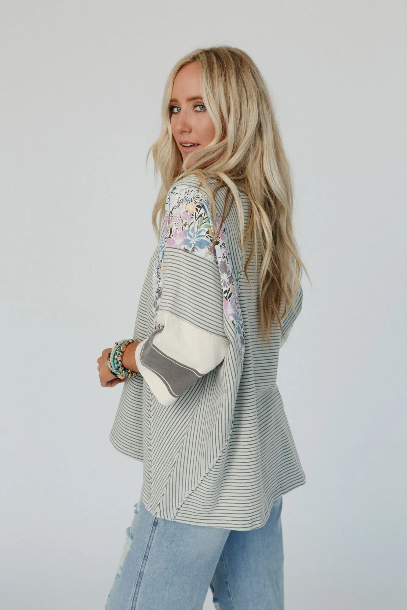 Britt Patchwork Top - Mint - Pre Order sold by Three Bird Nest product image thumbnail 2