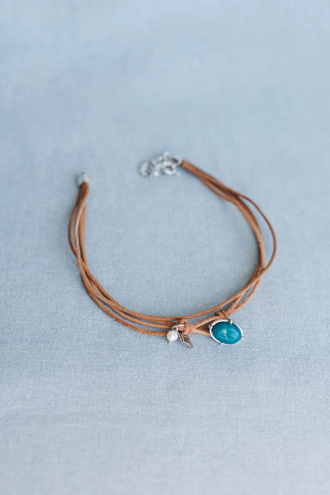 Wish Out Loud Choker Necklace - Turquoise - Pre Order sold by Three Bird Nest product image thumbnail 2