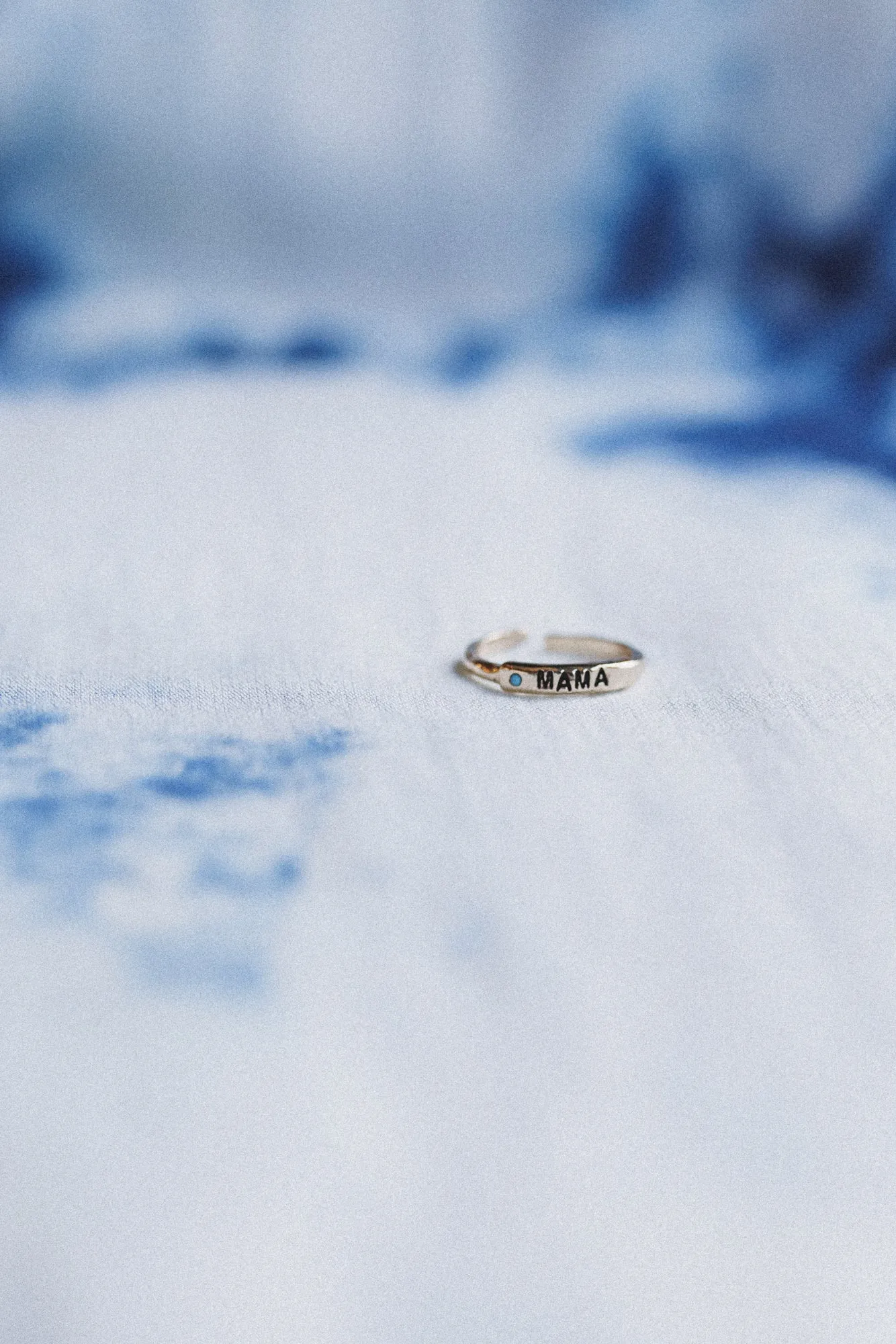Mama Charm Adjustable Ring - Turquoise - Pre Order sold by Three Bird Nest product image thumbnail 2
