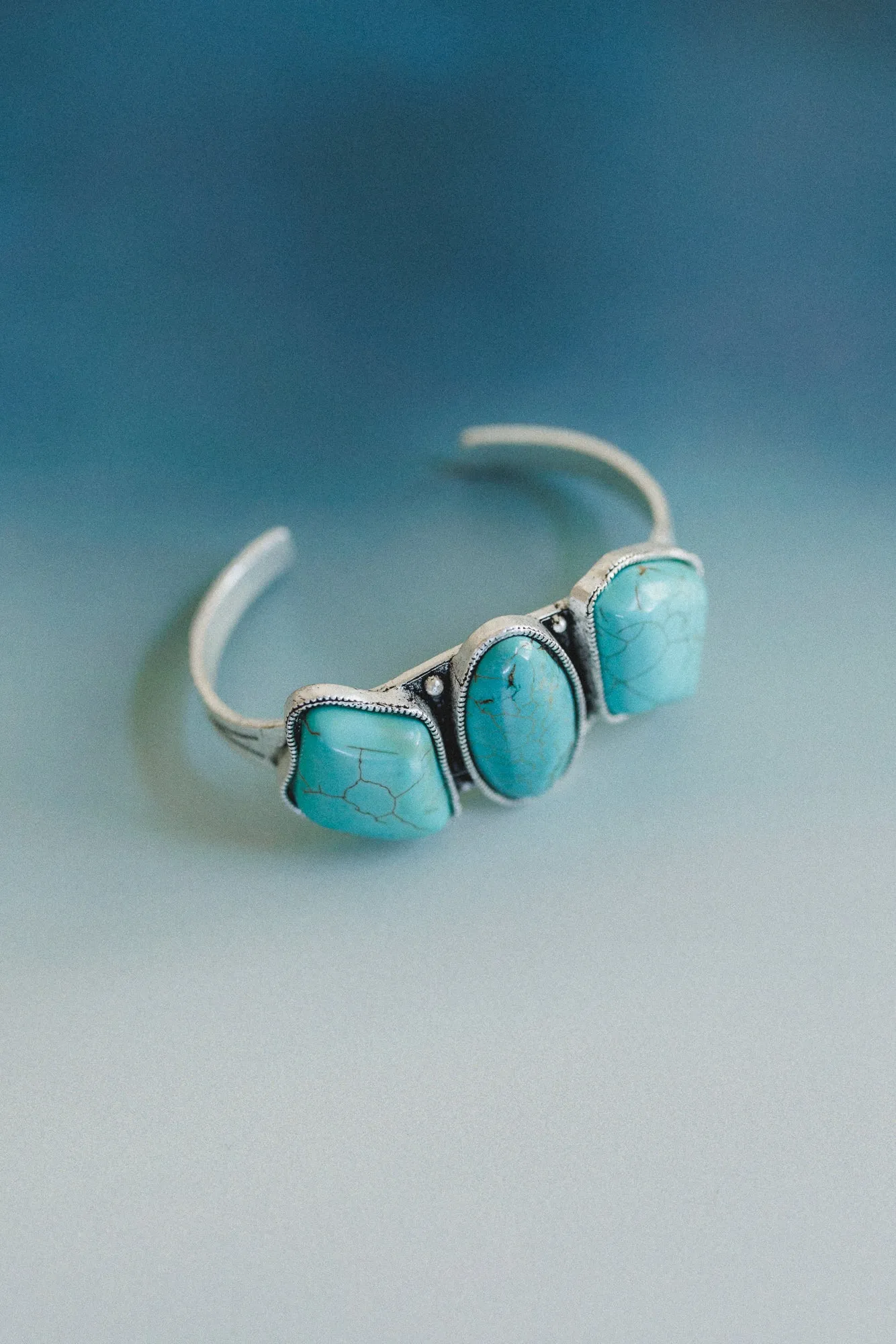 Three Wishes Cuff Bracelet - Turquoise - Pre Order sold by Three Bird Nest product image thumbnail 2