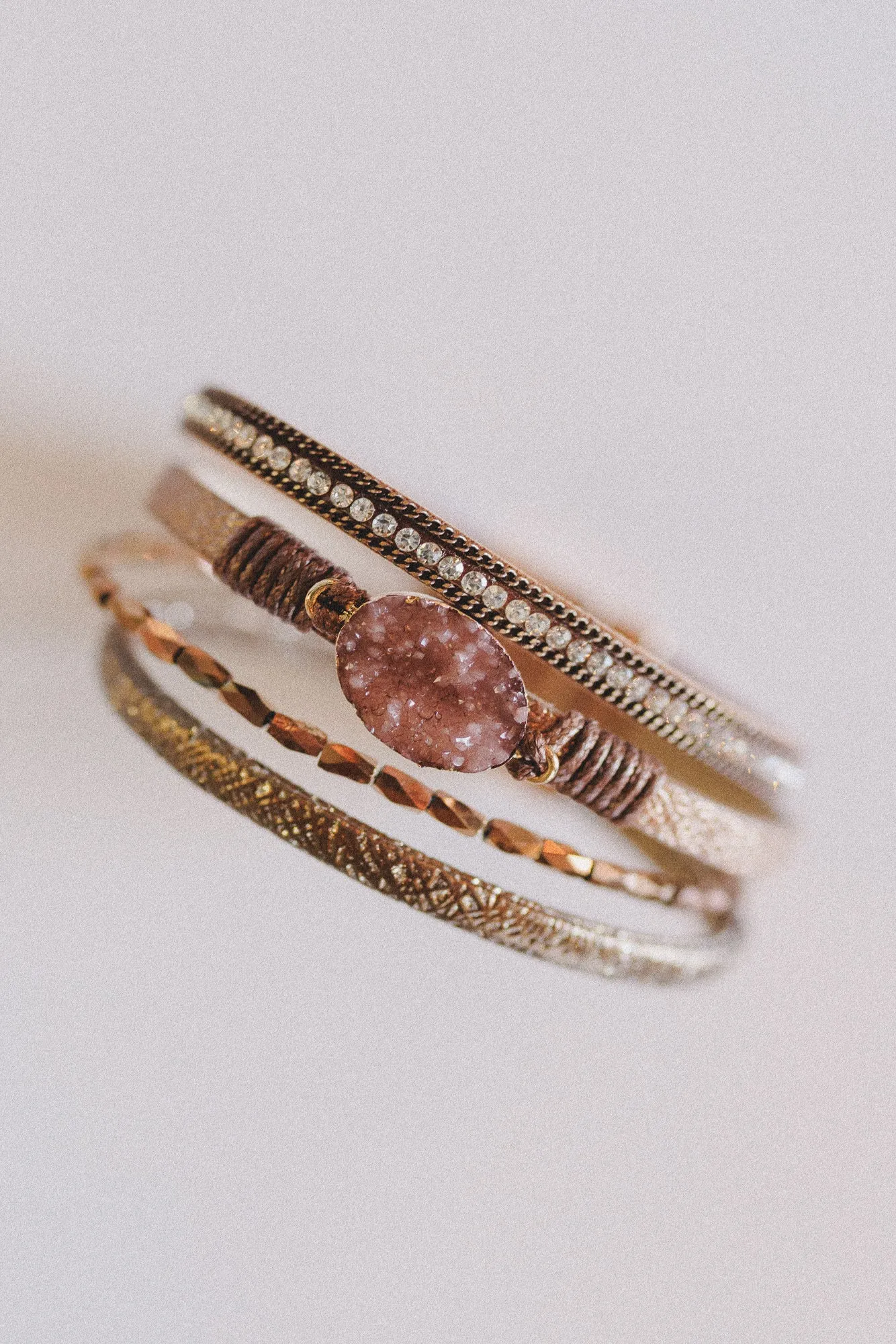 Dusty Horizon Layered Bracelet - Camel - Pre Order sold by Three Bird Nest