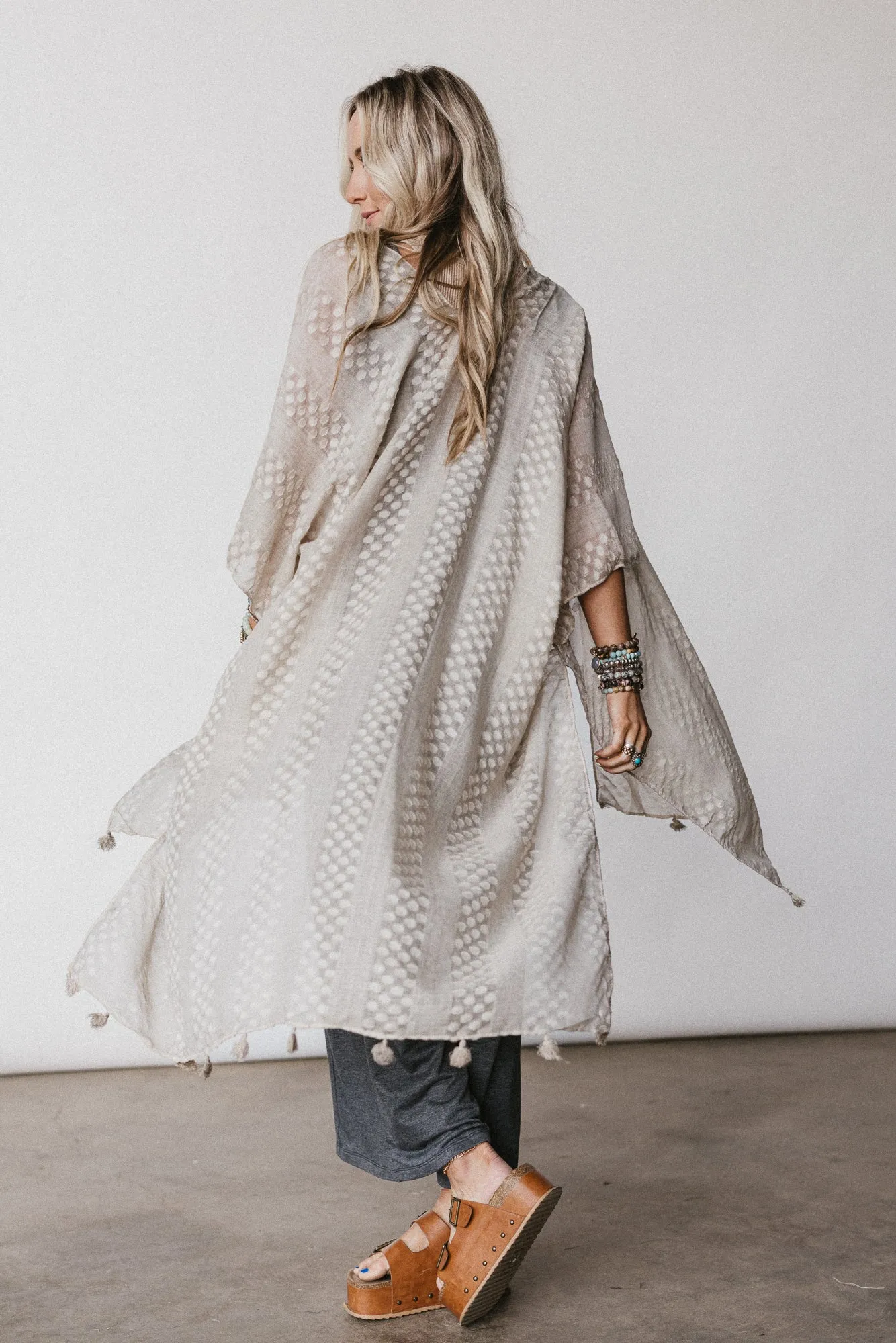 Boheme Breeze Kimono - Taupe - Pre Order sold by Three Bird Nest product image thumbnail 2