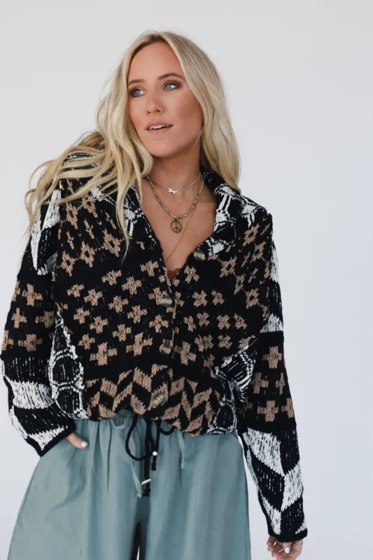 Midnight Ridge Cardigan - Black - Pre Order made by Bluivy