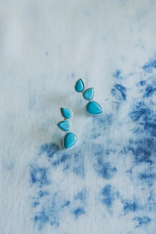 Take Flight Earrings - Turquoise - Pre Order made by Three Bird Nest