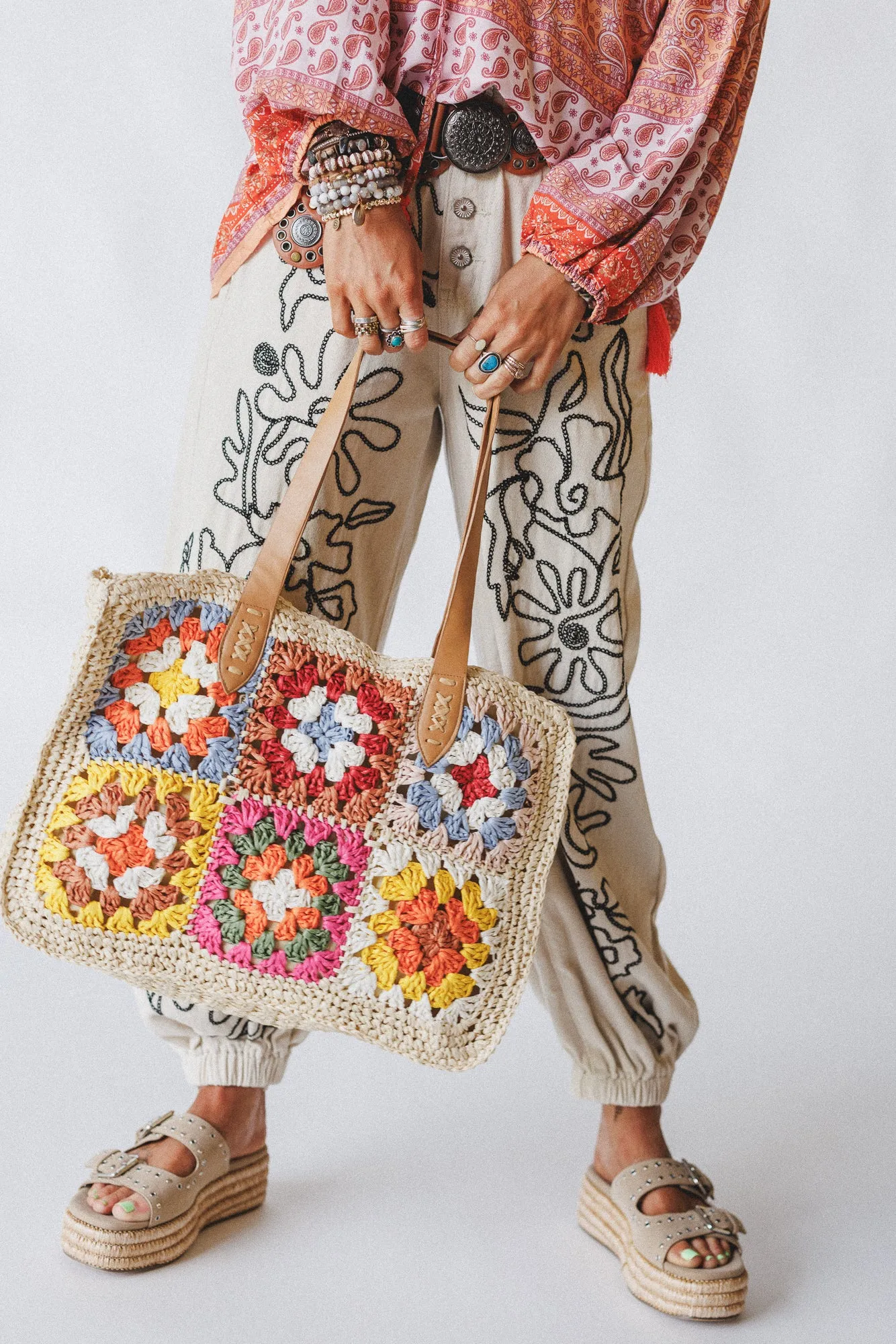 Wildflower Dreams Crochet Bag - Natural - Pre Order sold by Three Bird Nest