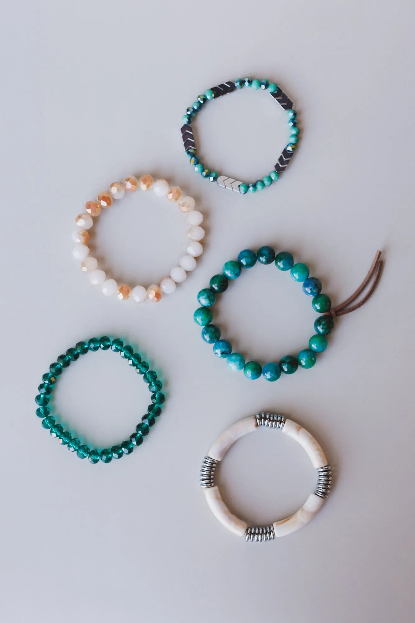 Romilly Bracelet Set - Teal Multi - Pre Order sold by Three Bird Nest product image thumbnail 2