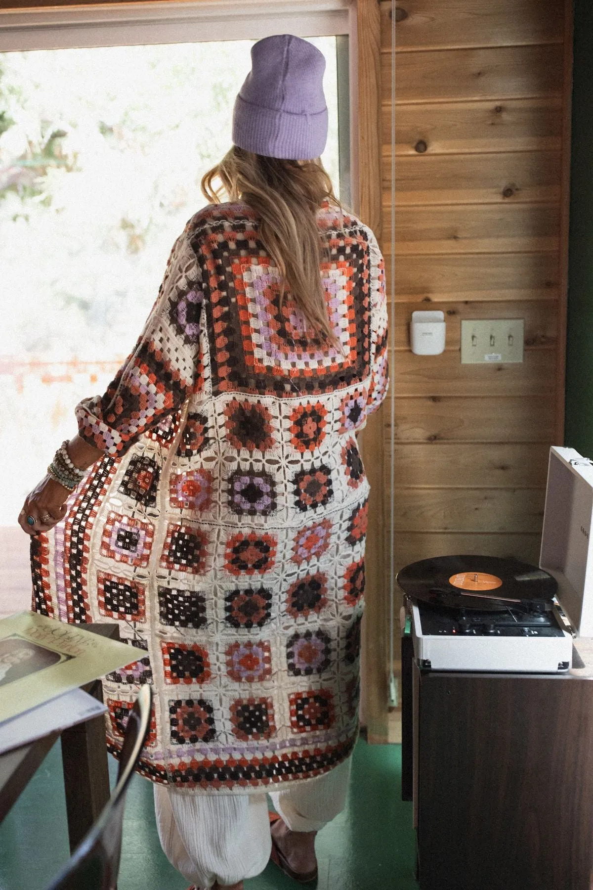 The Nest Soulful Wanderer Crochet Duster - Brown Multi - Pre Order sold by Three Bird Nest product image thumbnail 2