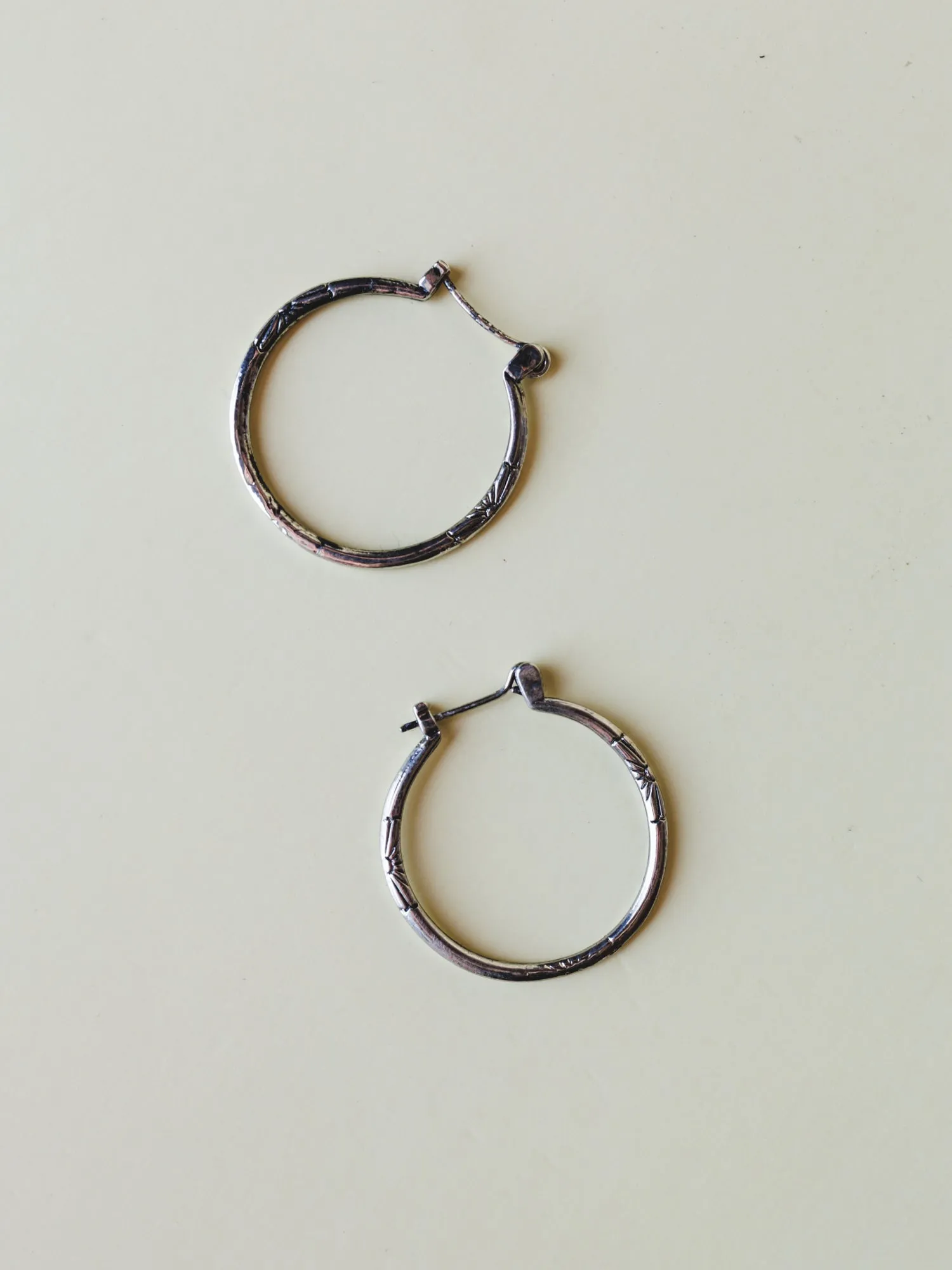 Flower Hoops - Silver sold by Three Bird Nest product image thumbnail 4