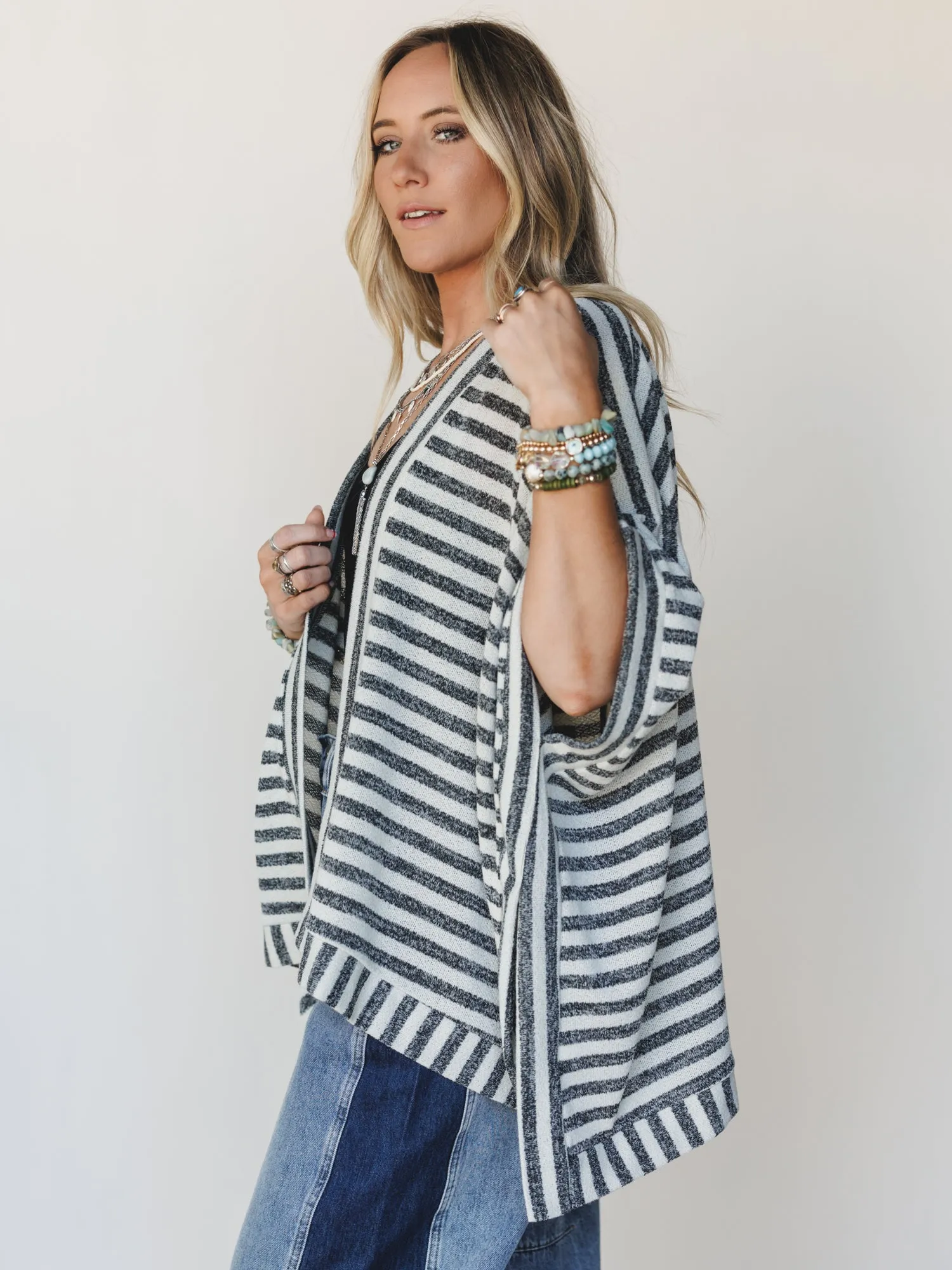 The Nest Endless Love Kimono - Natural Black sold by Three Bird Nest product image thumbnail 3