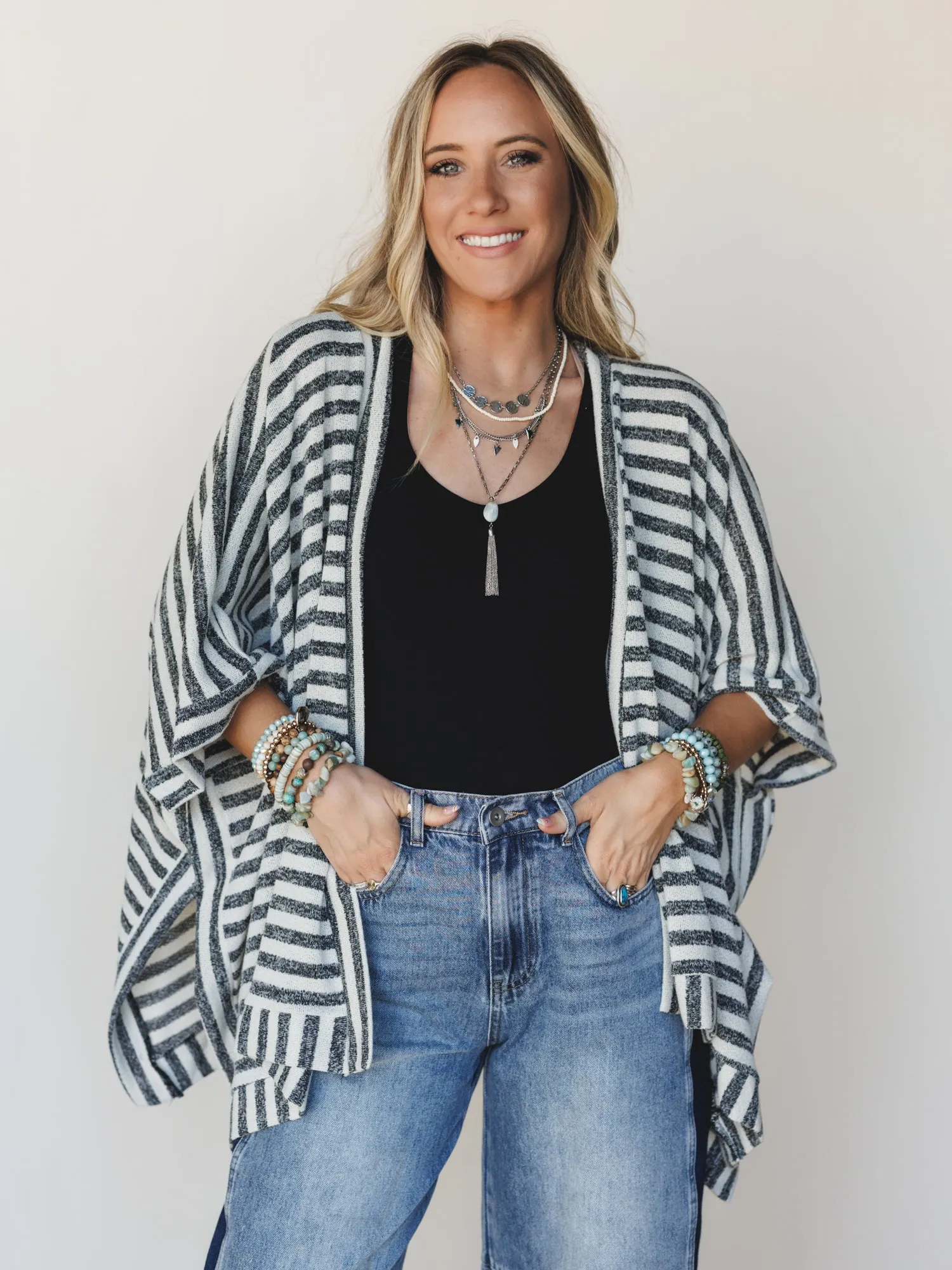 The Nest Endless Love Kimono - Natural Black sold by Three Bird Nest product image thumbnail 2