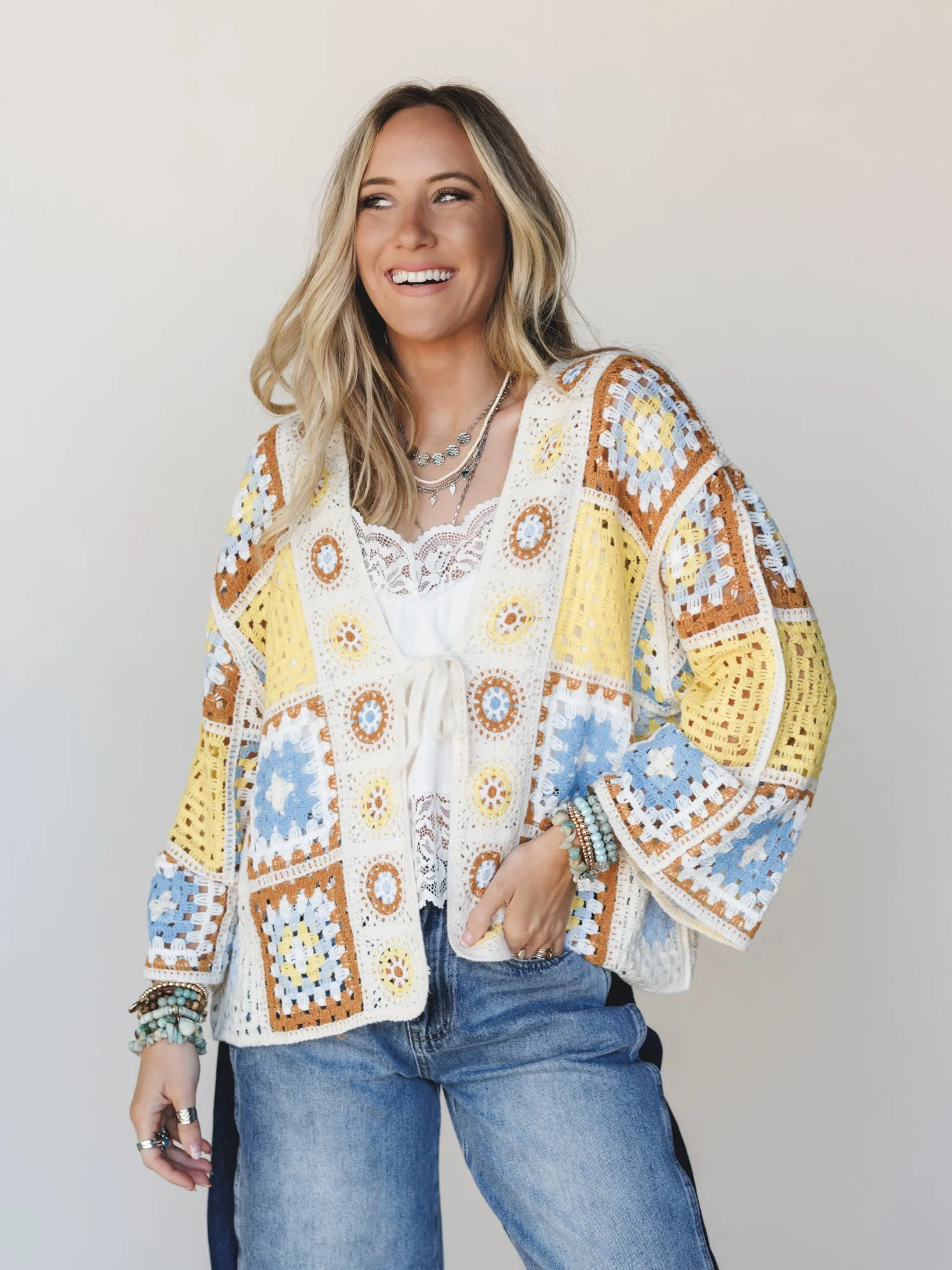 All Seasons Kimono - Yellow Mocha sold by Three Bird Nest product image thumbnail 2